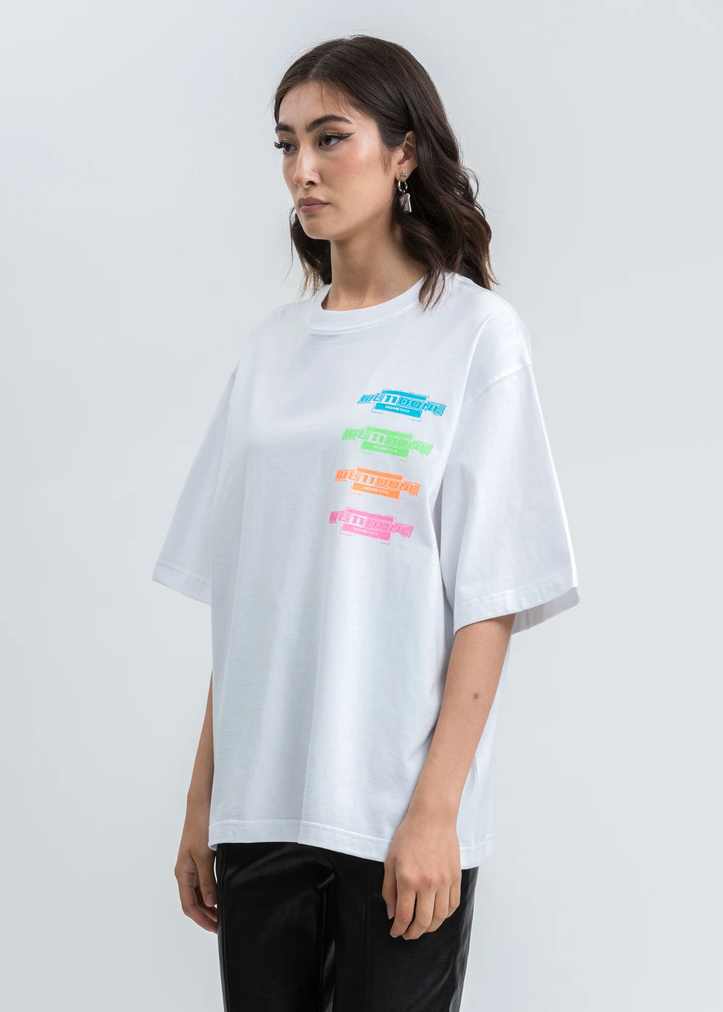White Multi Color Logo T-Shirt - Image 3