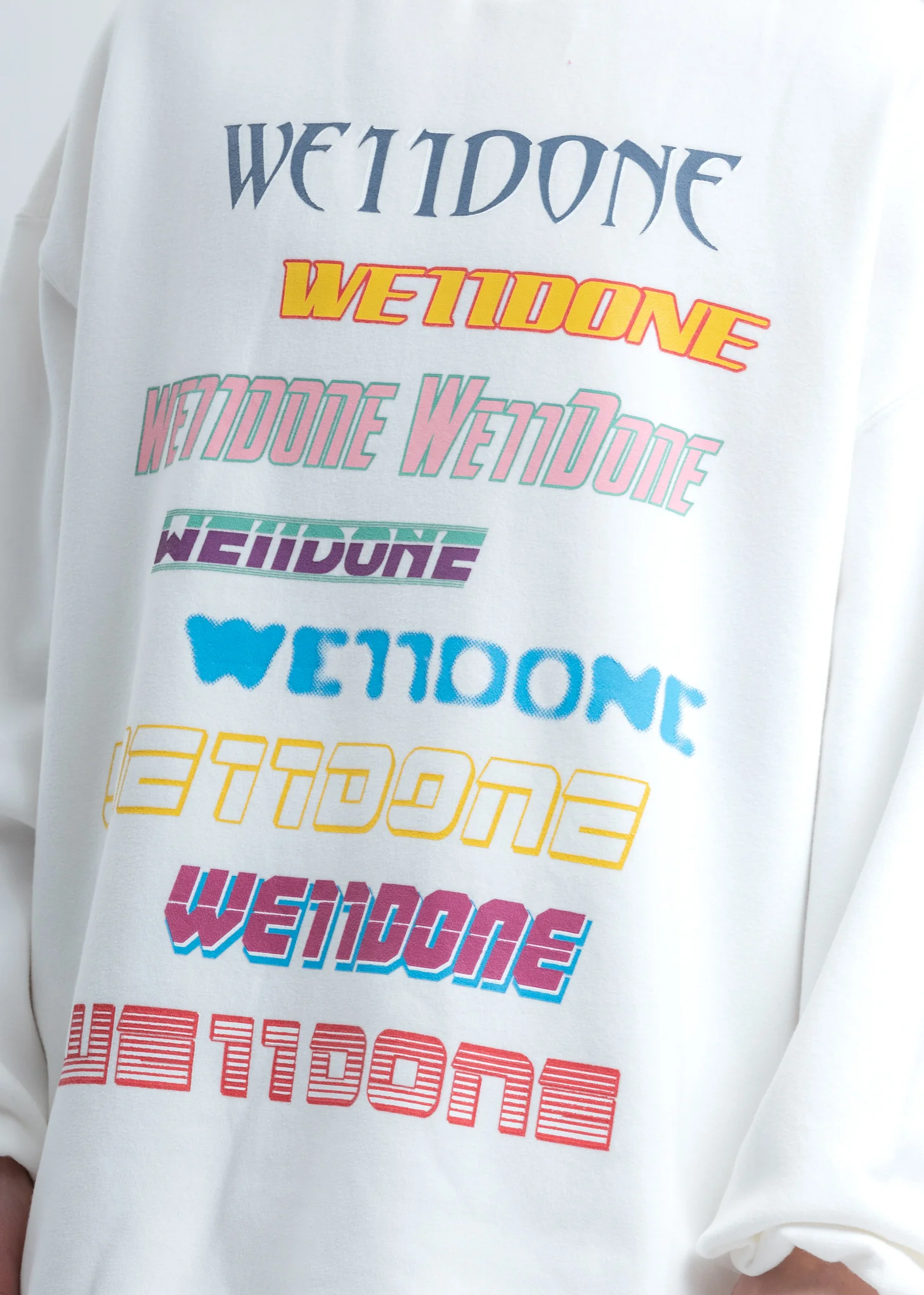 White Multi Logo Sweatshirt - Image 2
