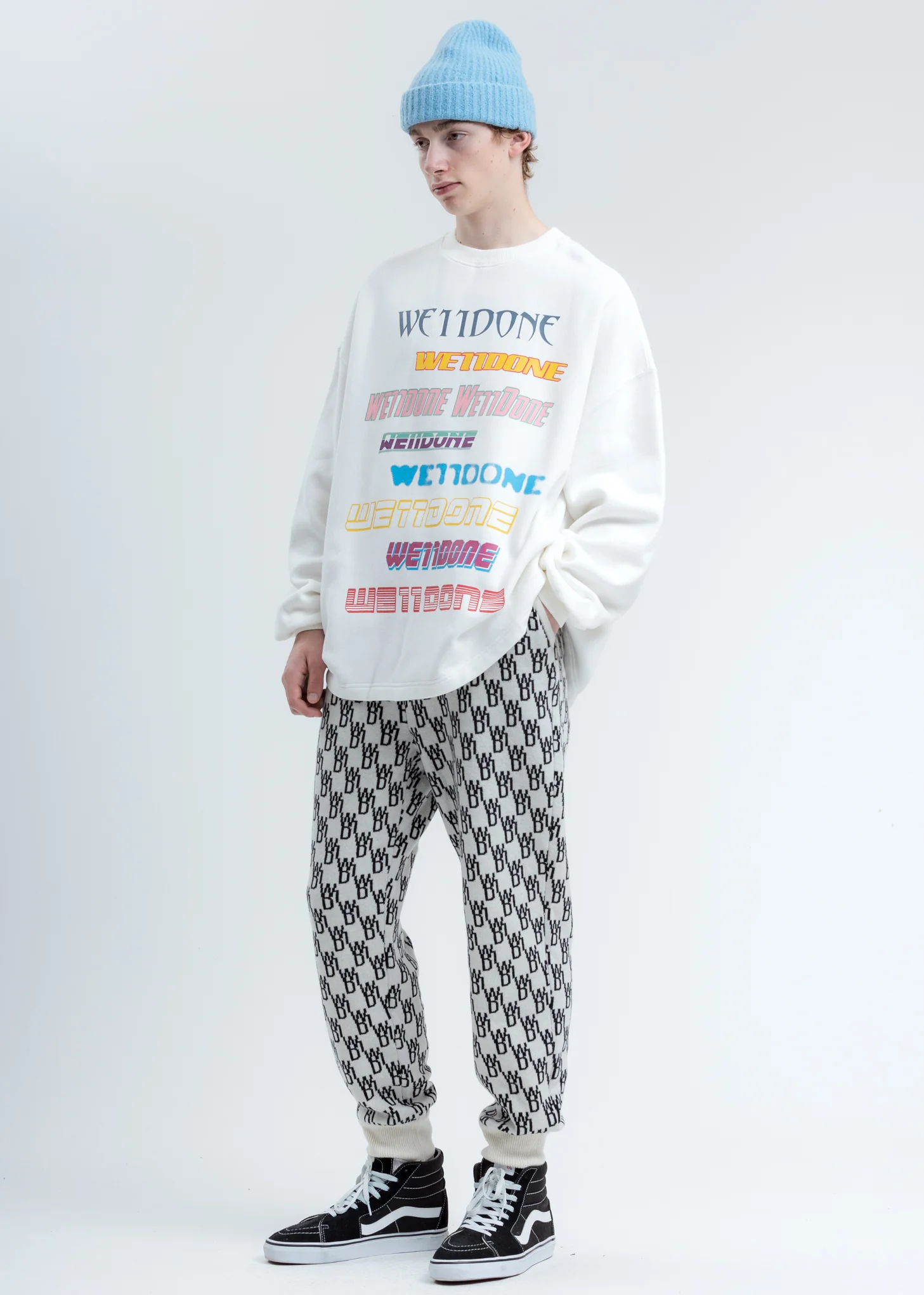 White Multi Logo Sweatshirt - Image 5
