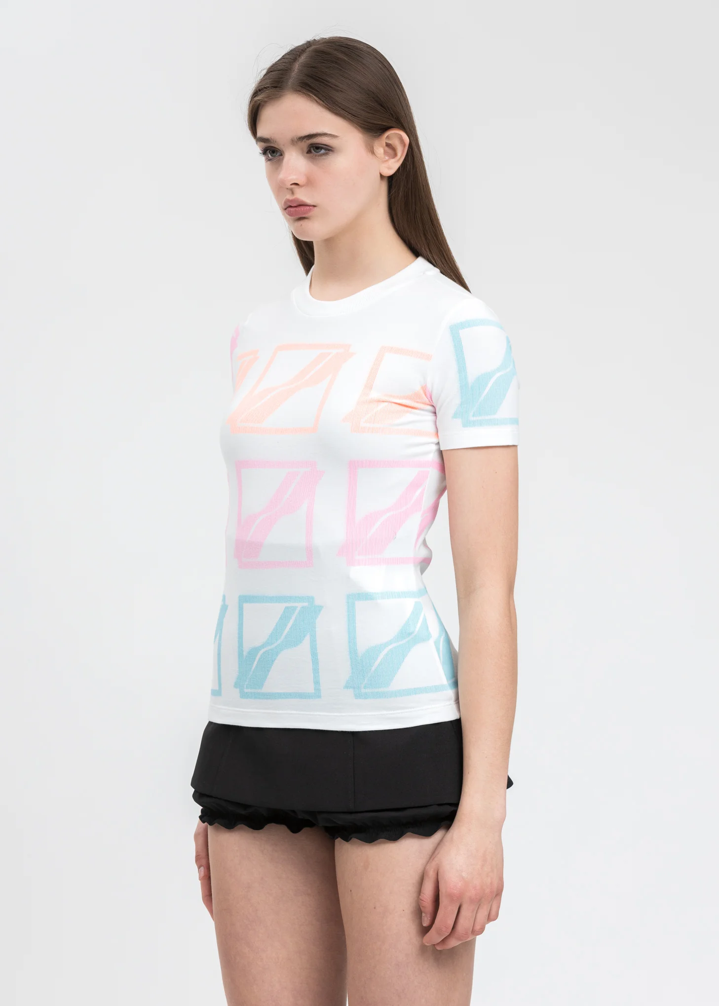 White Multi Logo T-Shirt - Image 3