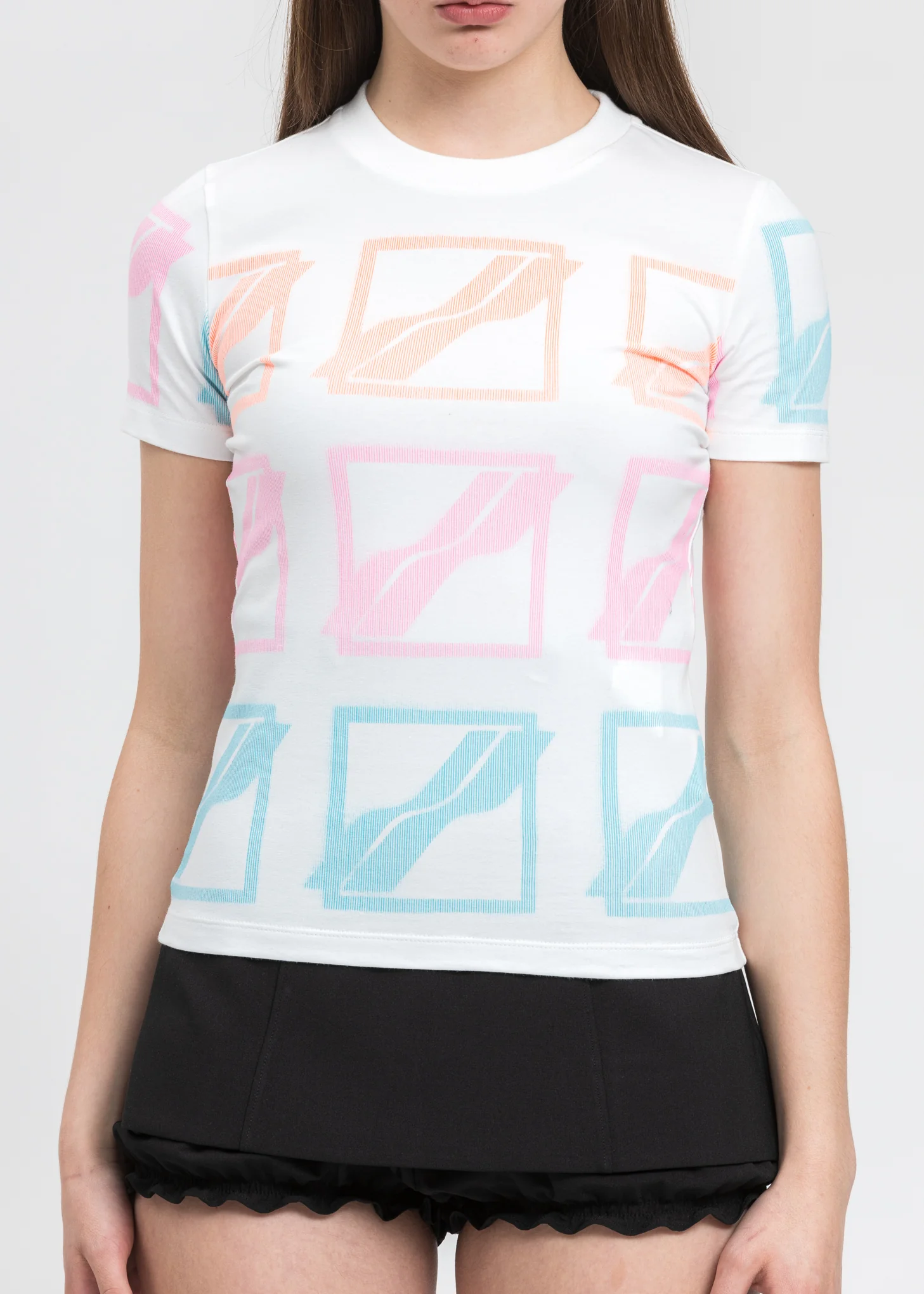 White Multi Logo T-Shirt - Image 4