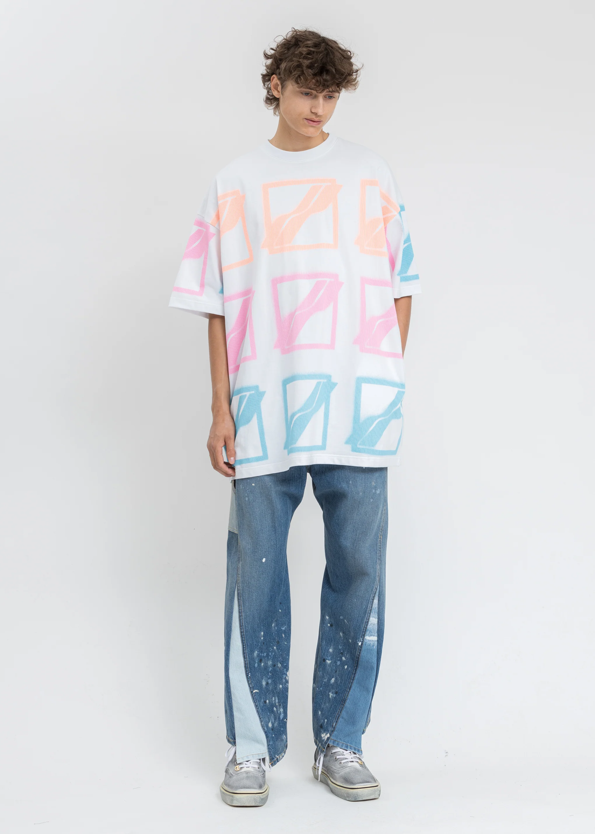 White Multi Logo T-Shirt - Image 5