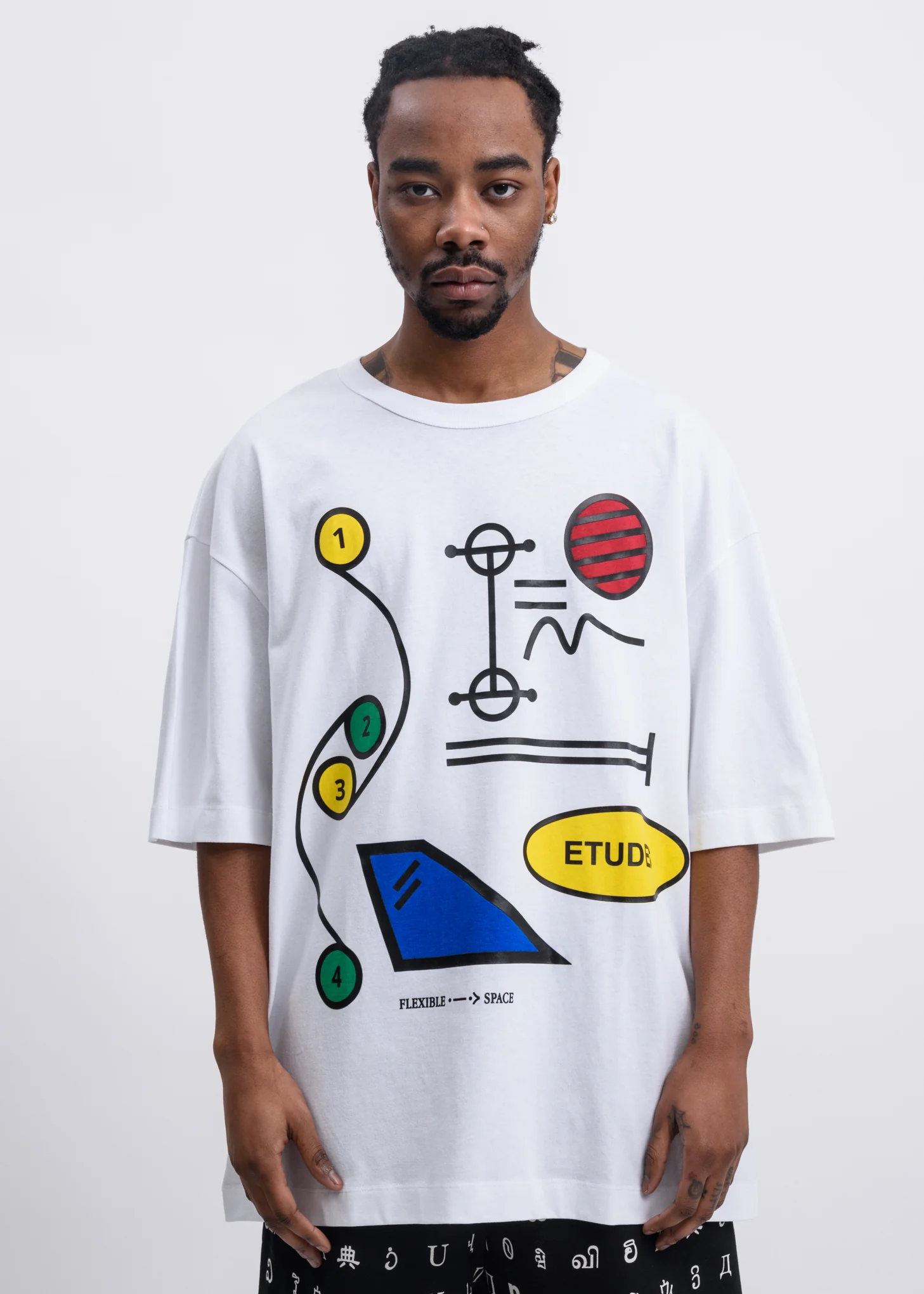 White Museum Flexible Space T-Shirt
