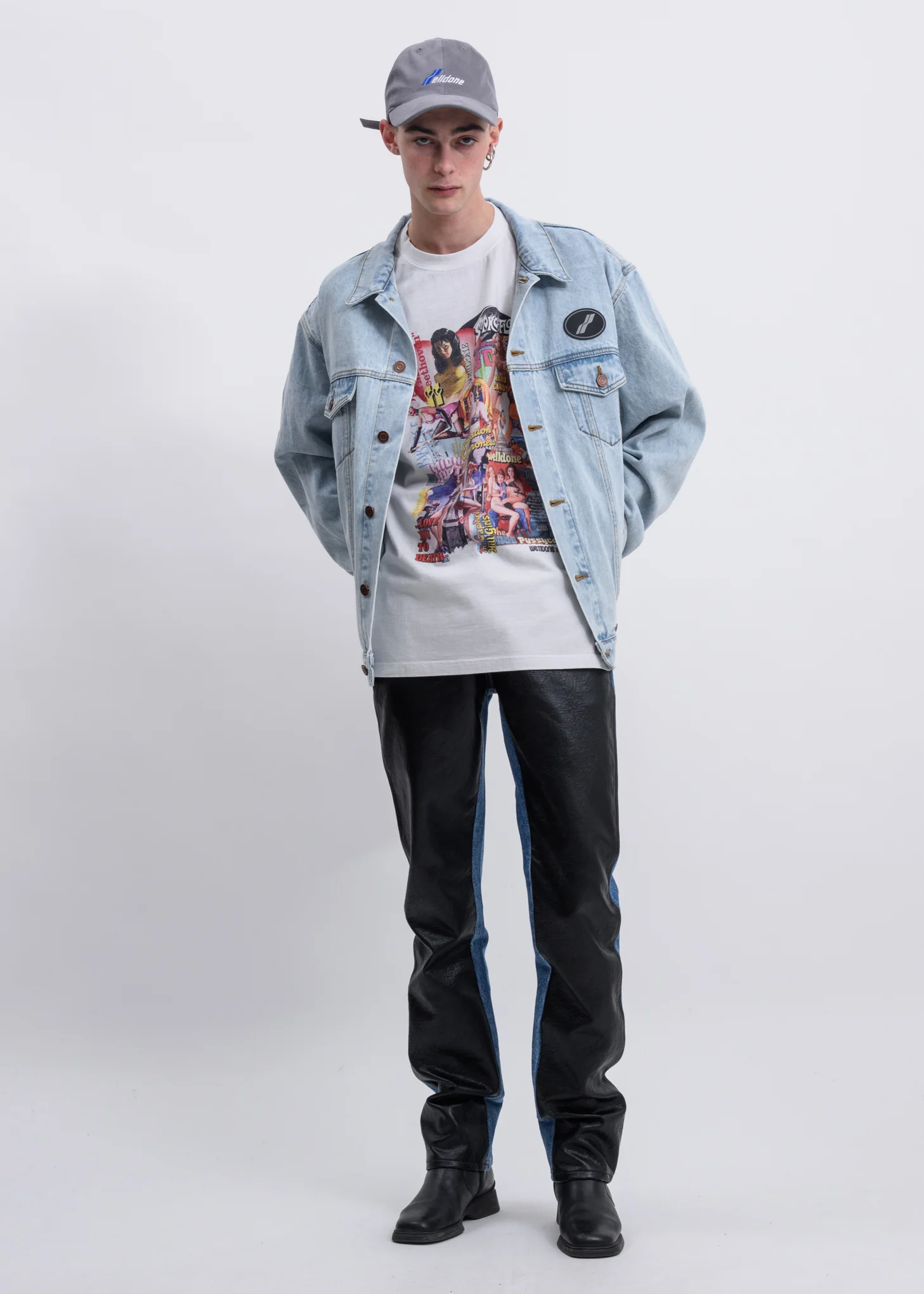 White New Movie Collage T-Shirt - Image 5
