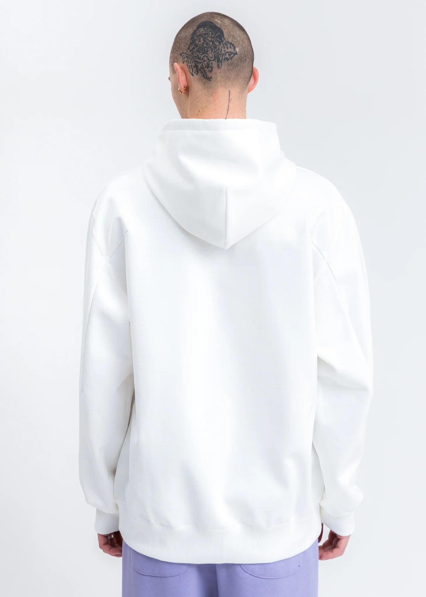 White Not Birthday Embroidery Hoodie - Image 4