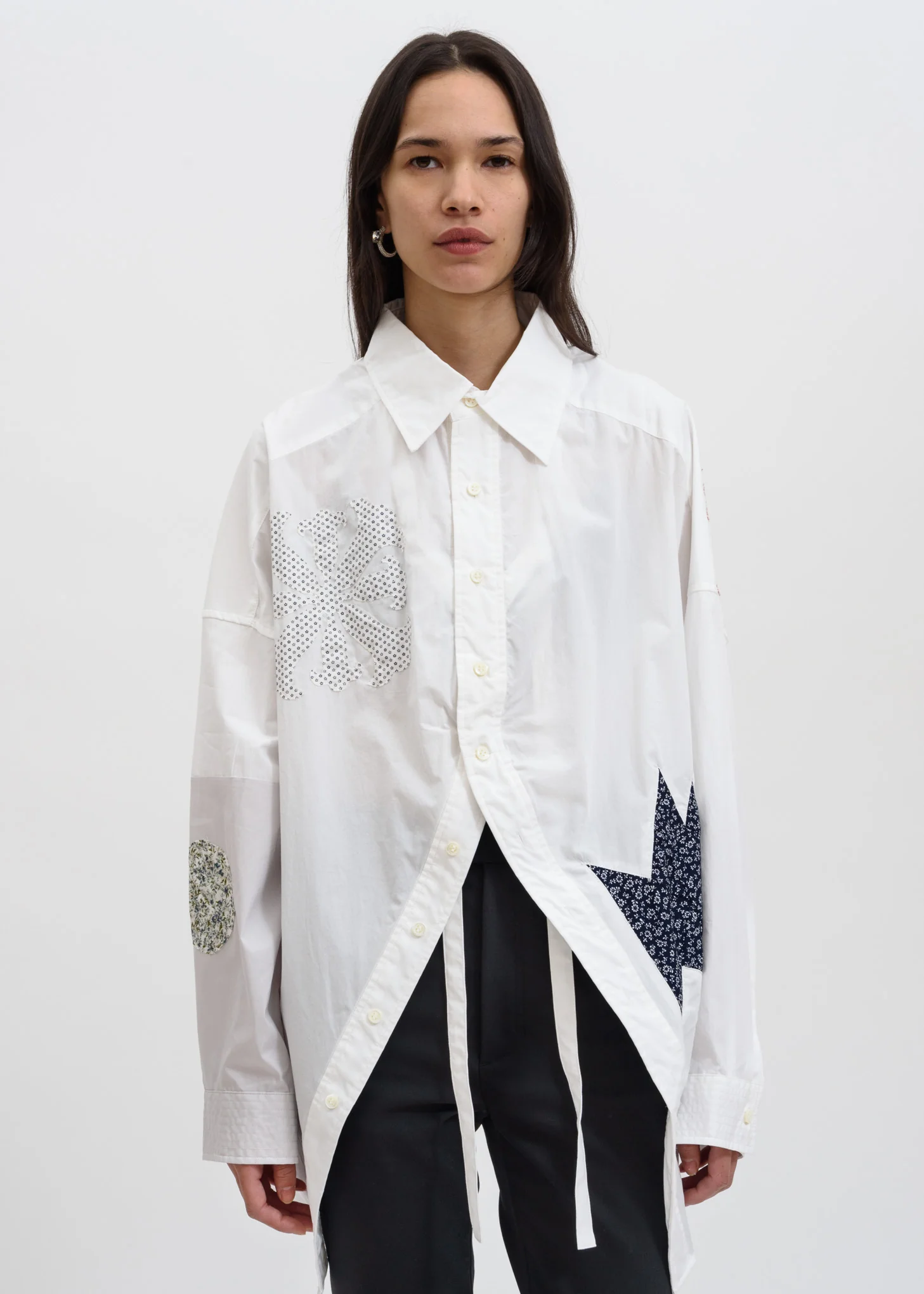White Off Shoulder Shirt - Image 2