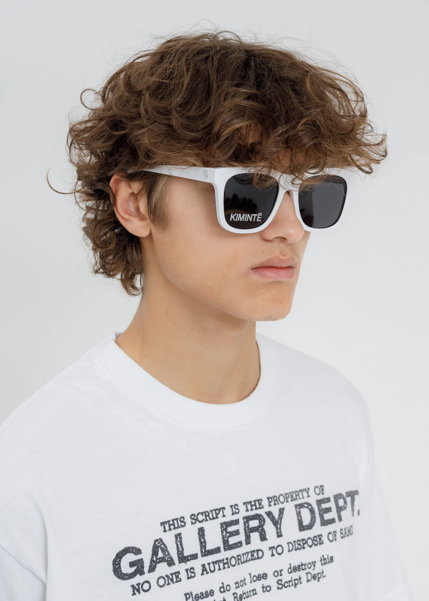 White One Logo Sunglasses - Image 3