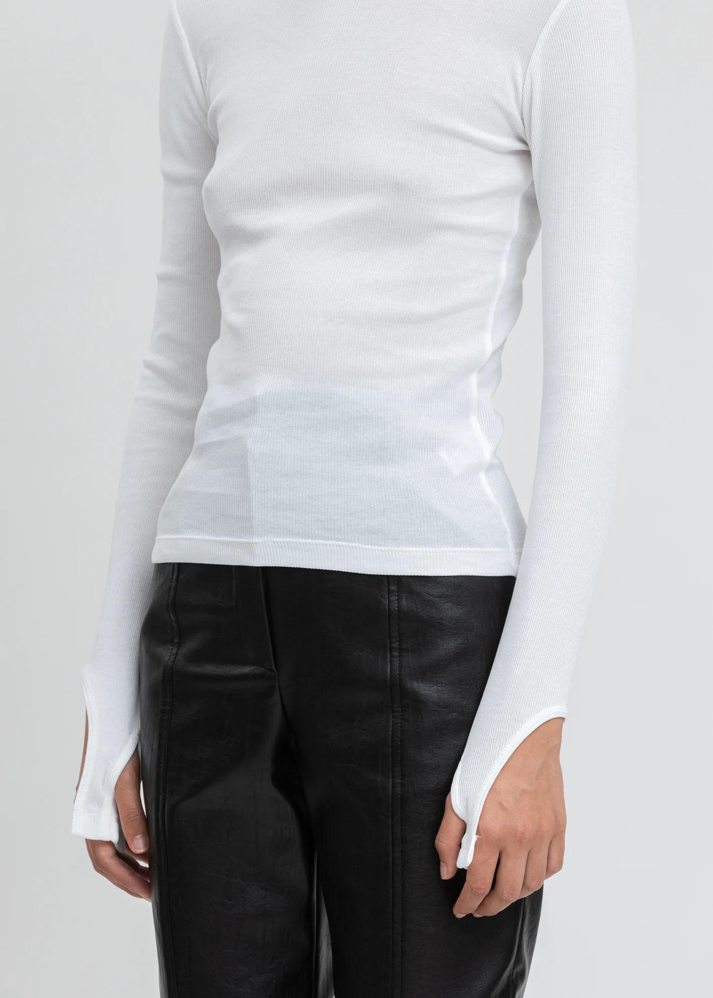 White Open Back Long Sleeve - Image 4