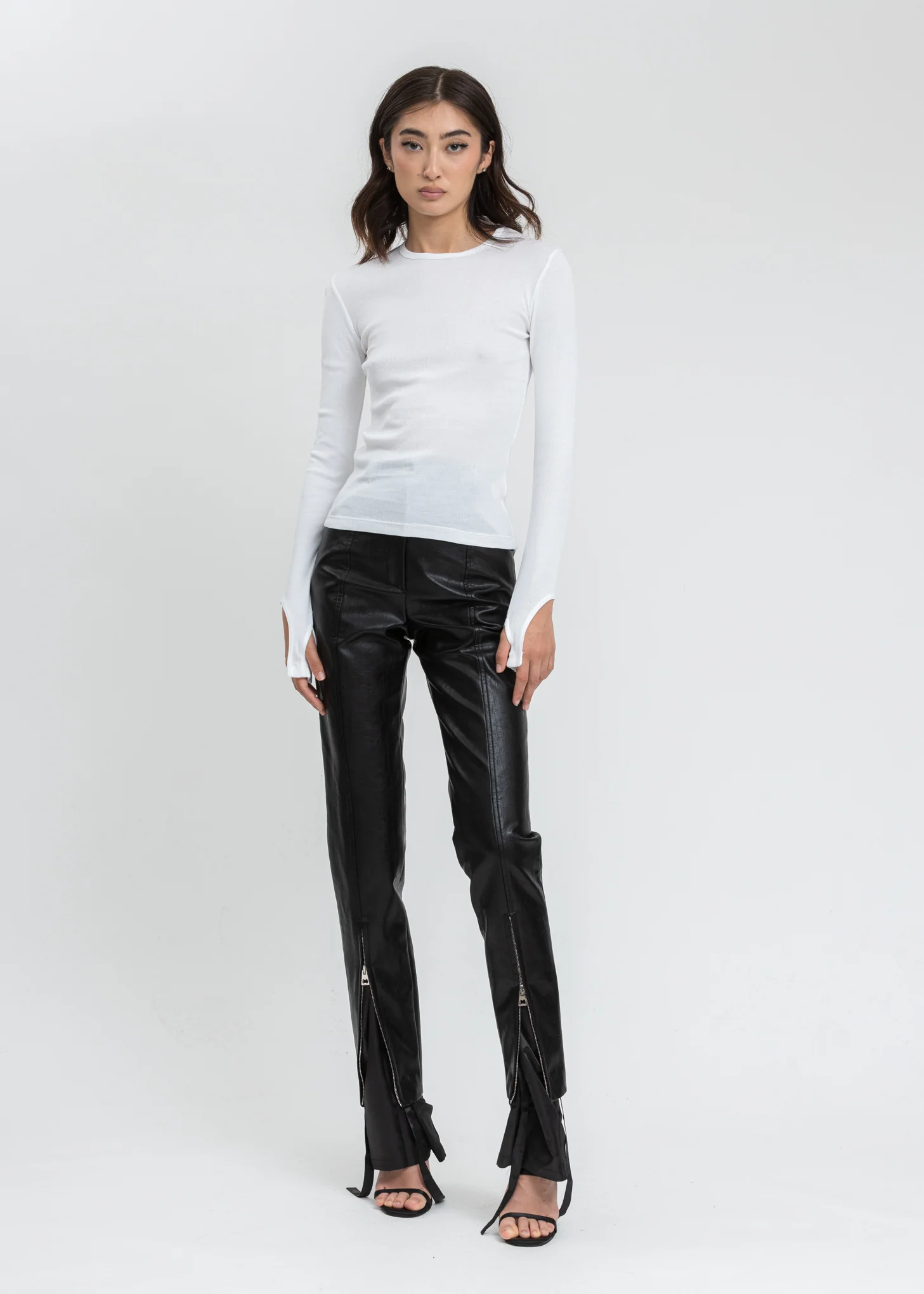 White Open Back Long Sleeve - Image 5