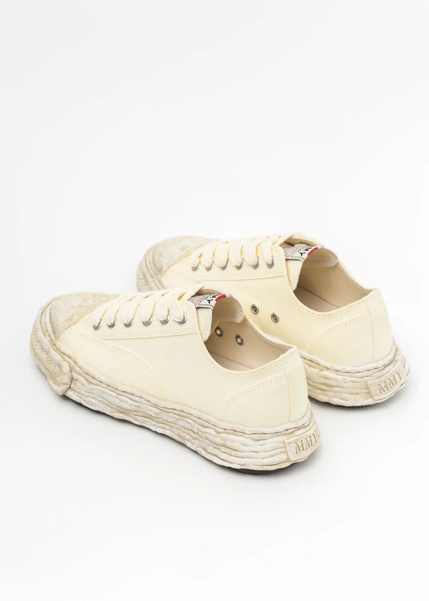 White Original Sole Canvas Garment Dye Lowcut Sneaker - Image 3