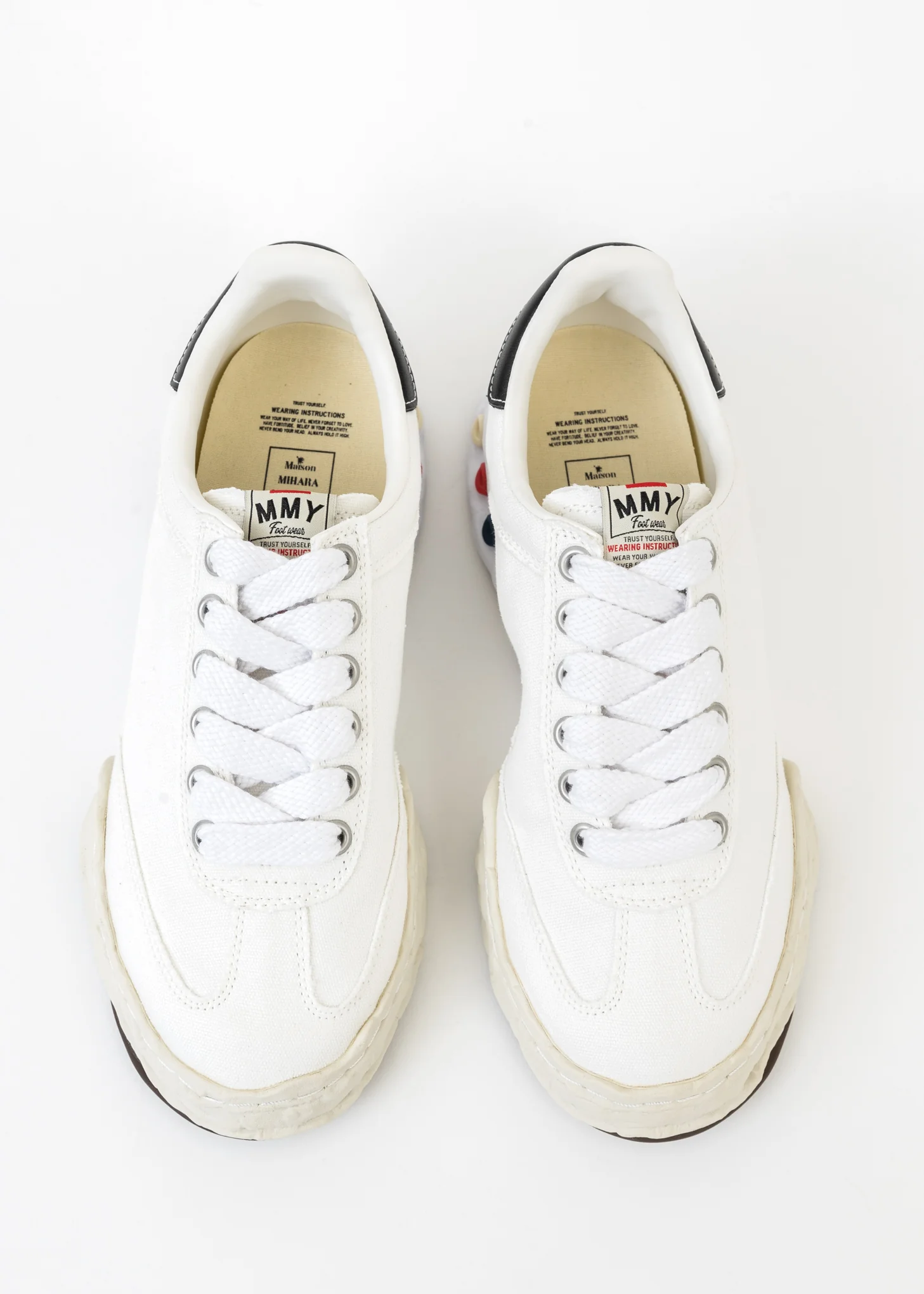 White Original Sole Canvas Low-Top Sneaker (HARBIE LOW) - Image 3