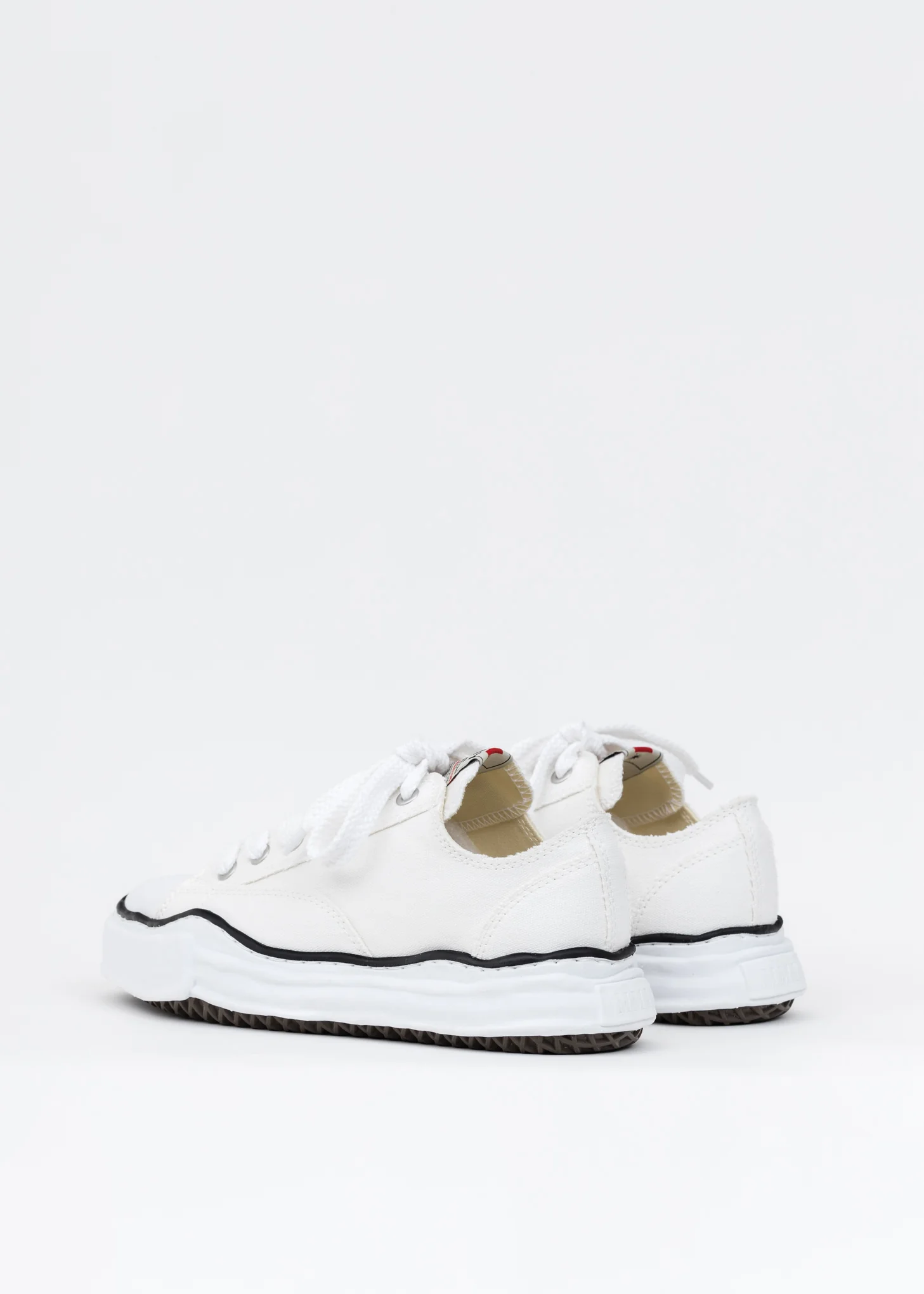 White Original Sole Canvas Lowcut Sneaker - Image 3