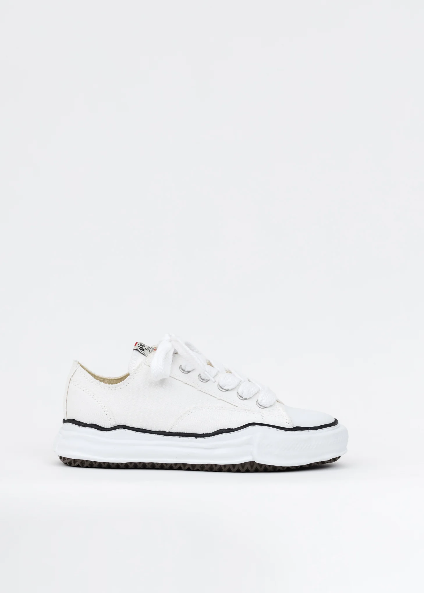 White Original Sole Canvas Lowcut Sneaker - Image 5