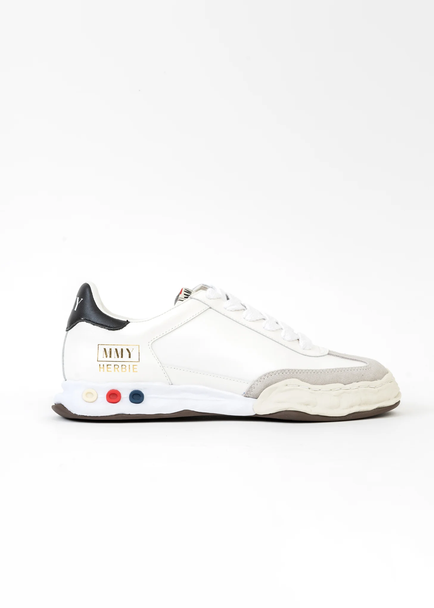 White Original Sole Leather Low-Top Sneaker (HARBIE LOW) - Image 7