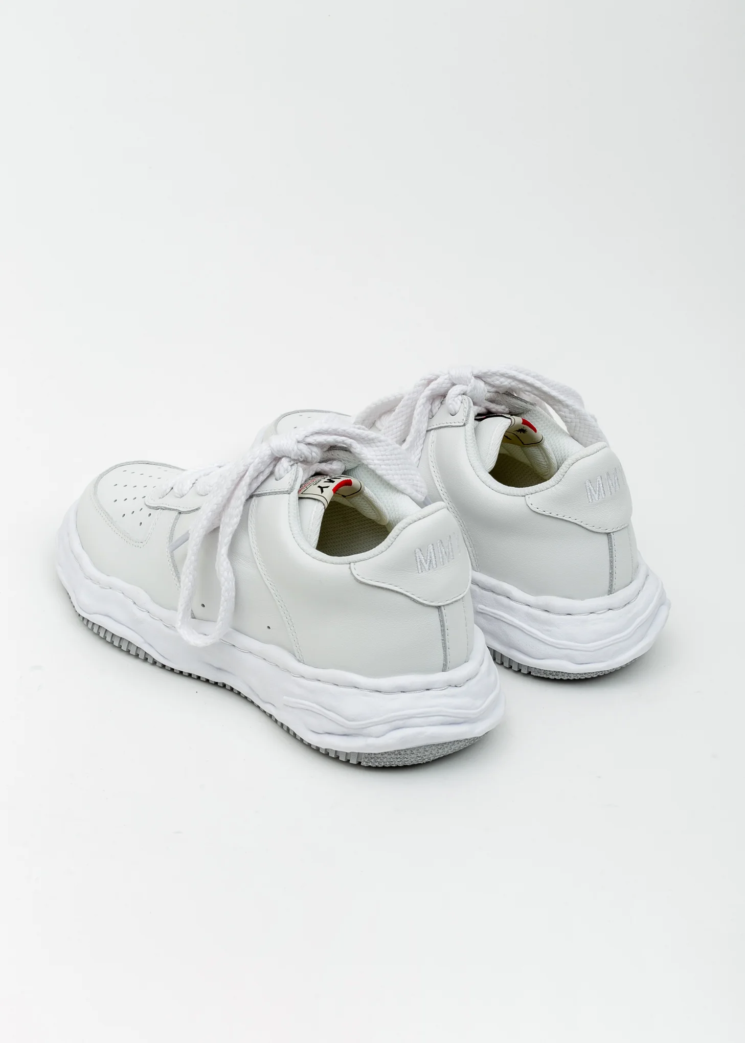 White Original Sole Leather Sneaker (WAYNE LOW) - Image 3
