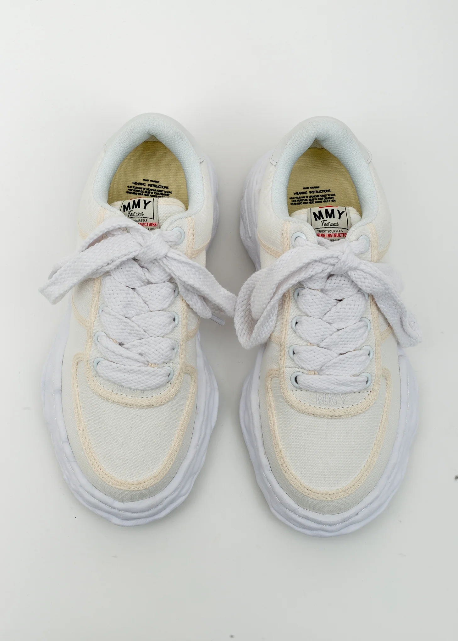 White Original Sole Canvas Sneaker (WAYNE LOW) - Image 3