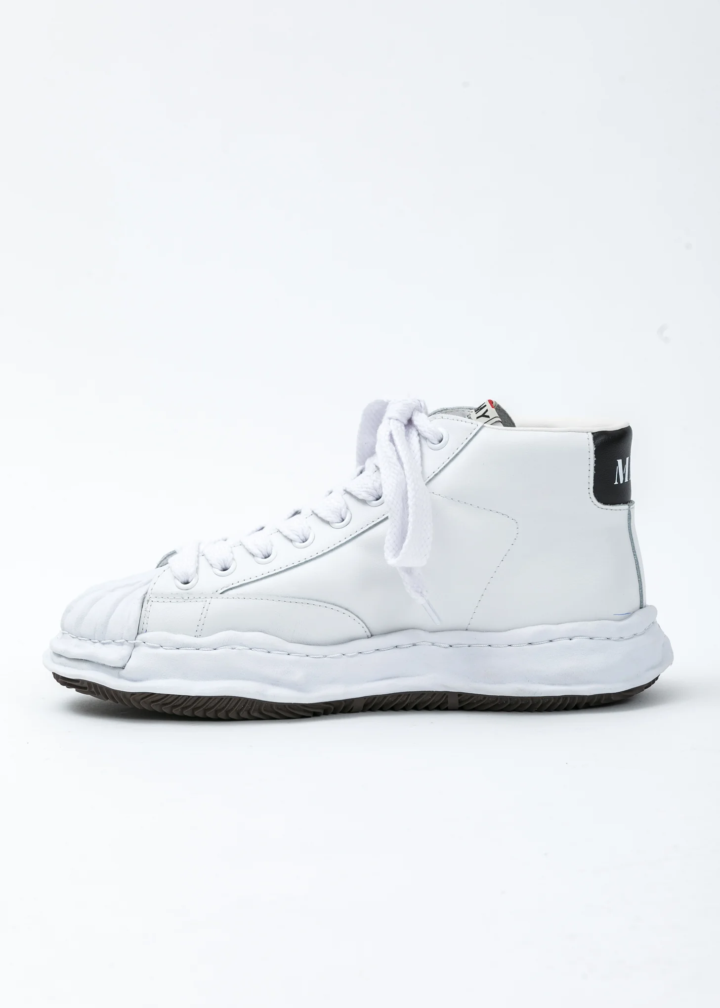 White Original STC Sole Leather Hitop Sneaker - Image 4