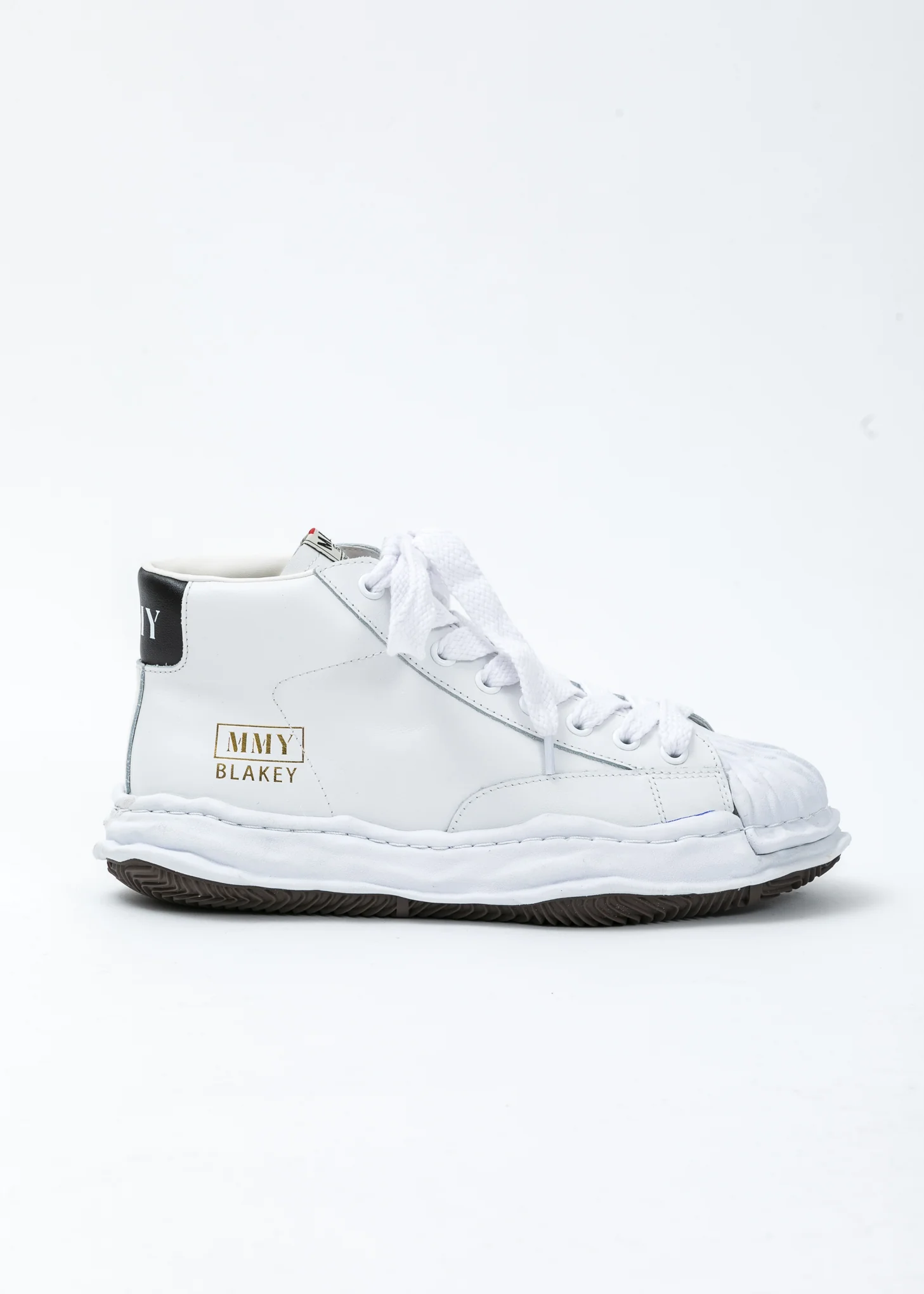 White Original STC Sole Leather Hitop Sneaker - Image 5