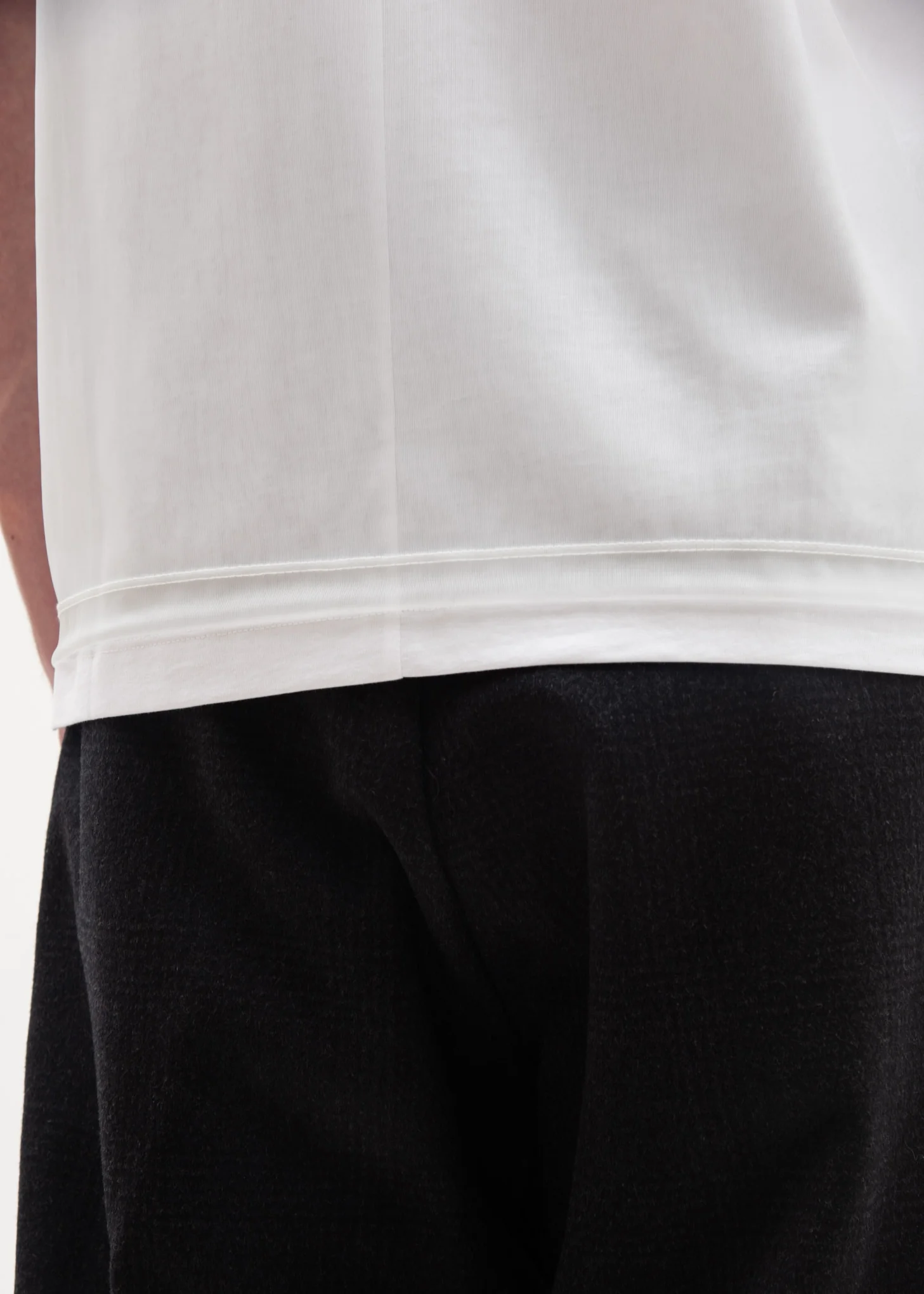 White Overlay Logo T-Shirt - Image 3
