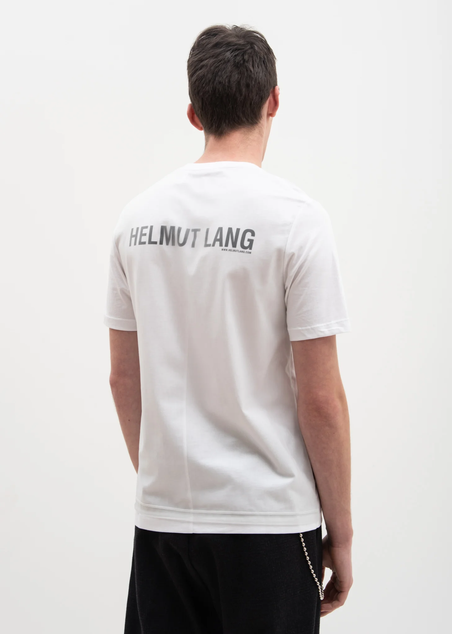 White Overlay Logo T-Shirt - Image 4