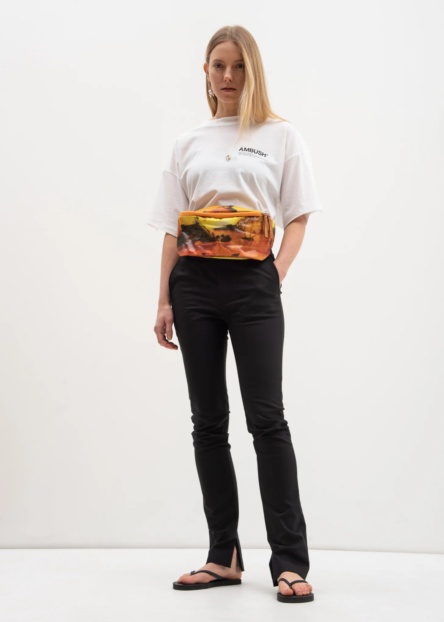 White Oversized Fin T-Shirt - Image 5