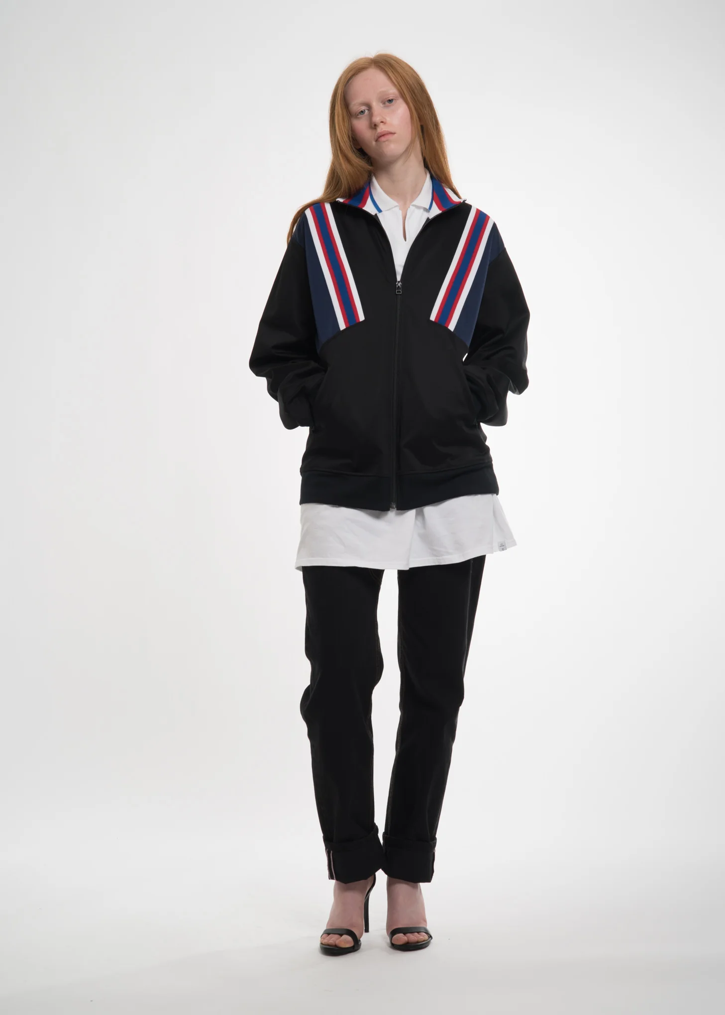 White Oversized Football Polo - Image 2