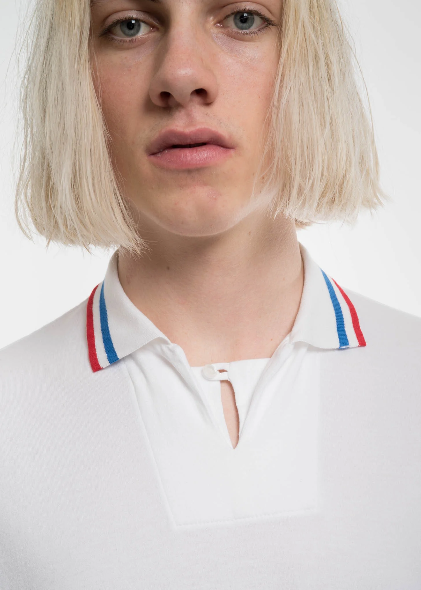 White Oversized Football Polo - Image 3