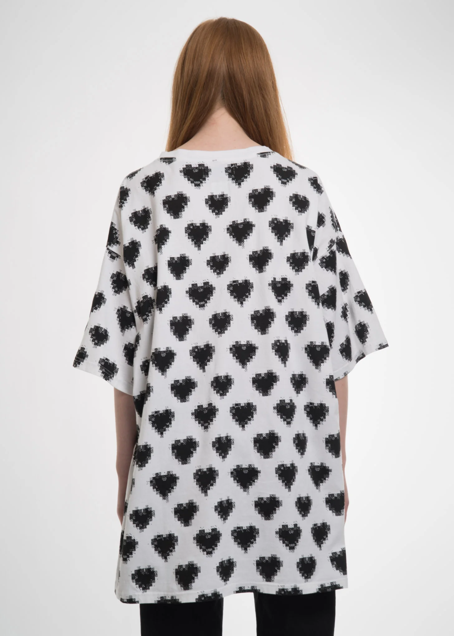 White Oversized Heart T-Shirt - Image 3