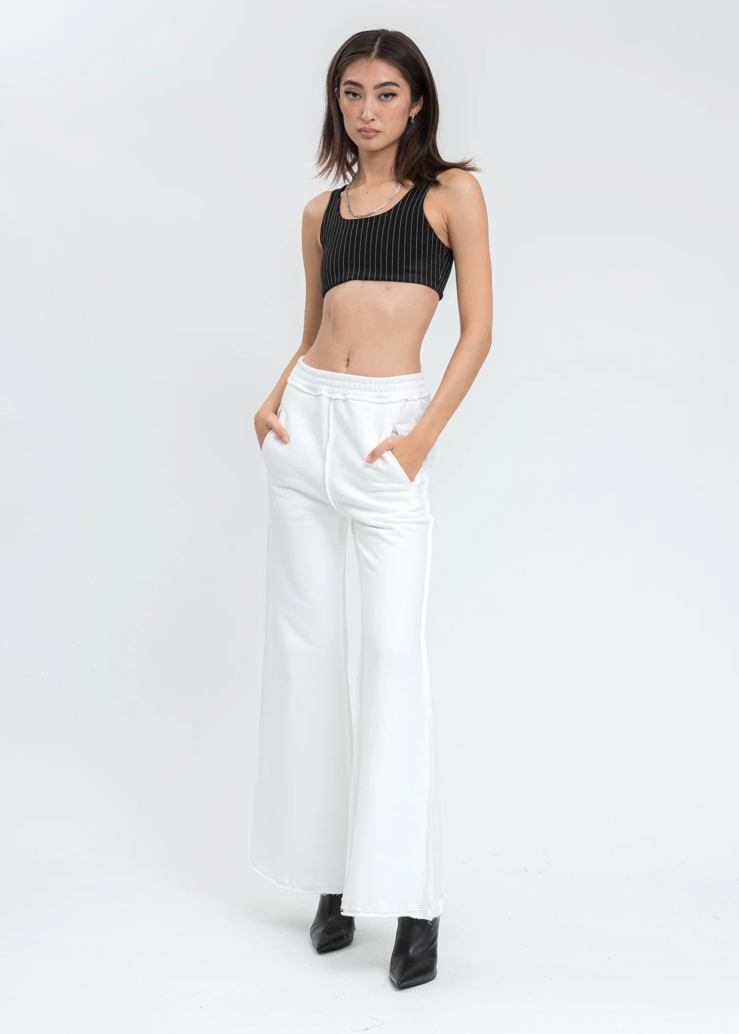 White Oversized Sweatpants - Image 5