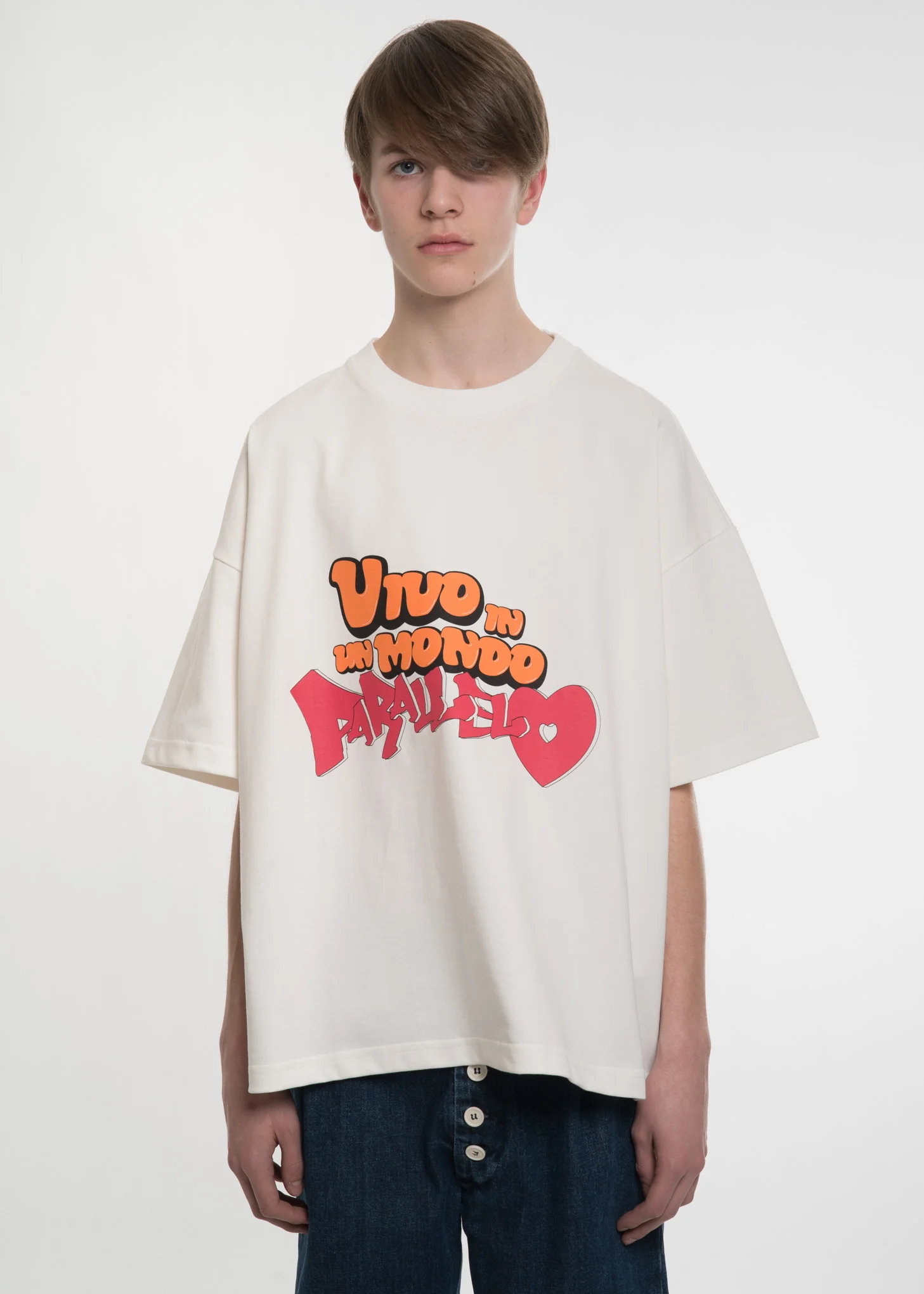 White Oversized Vivo T-Shirt