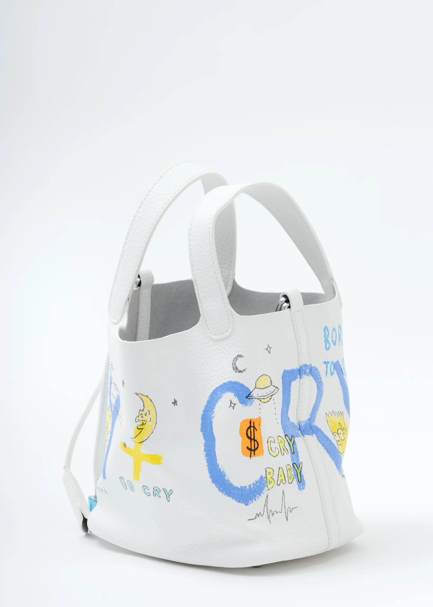 White Paint Cube Bag (Small) - PRE-ORDER - Image 3