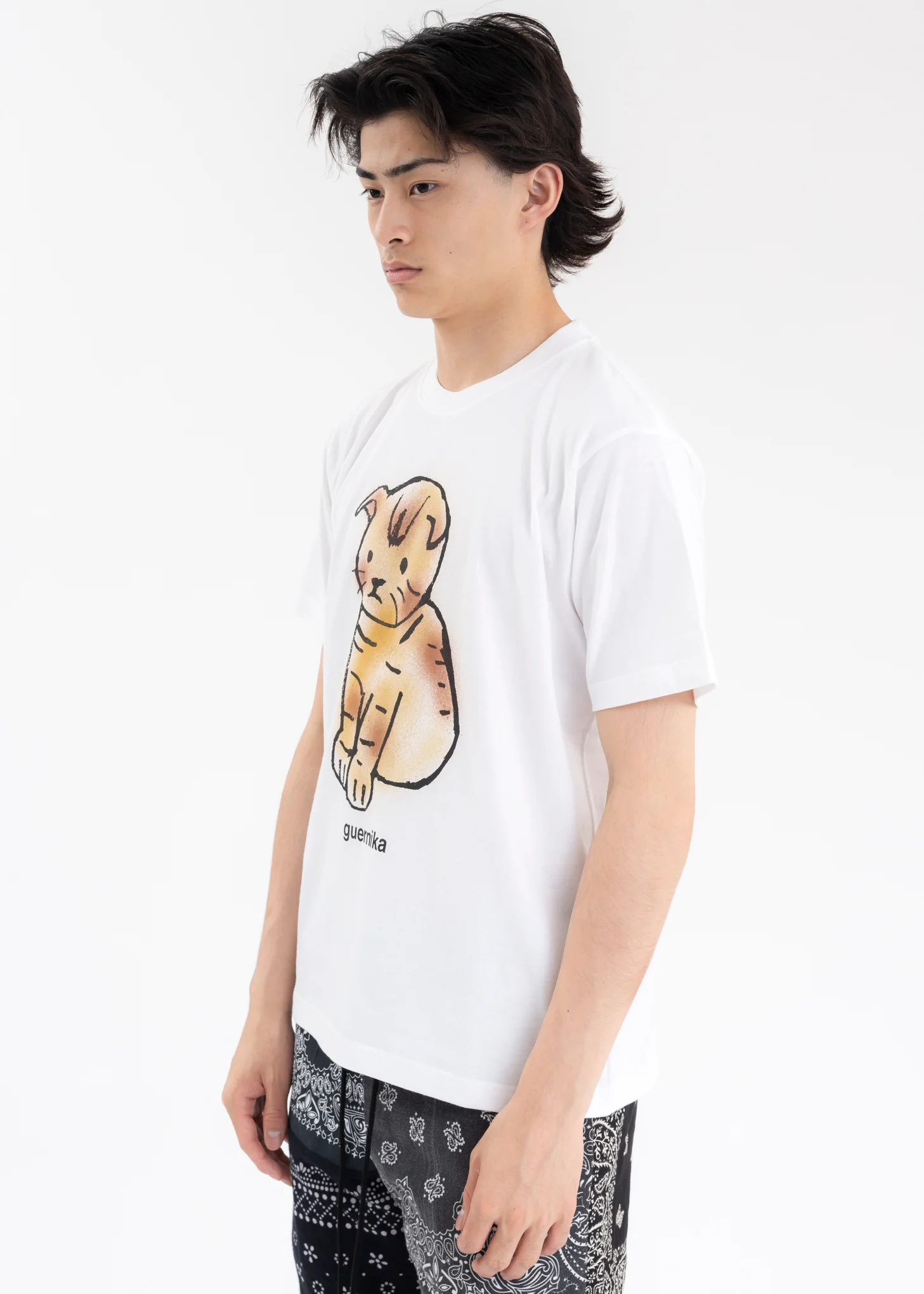 White Paint  MY KITTEN T-Shirt (Brown) - Image 3