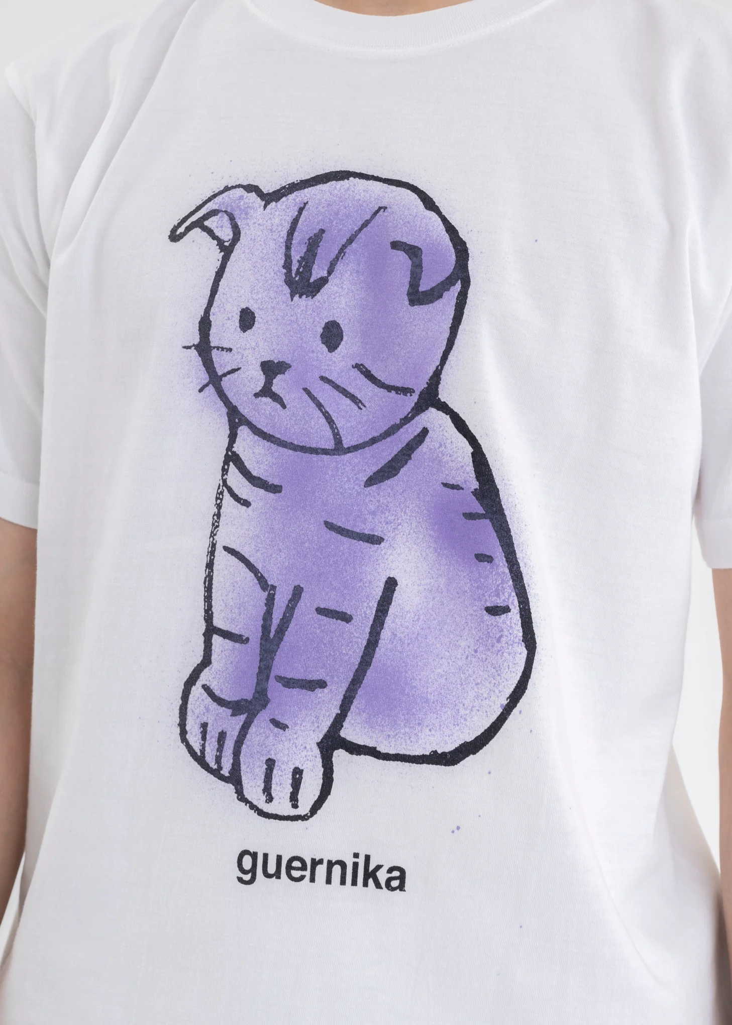 White Paint  MY KITTEN T-Shirt (Purple) - Image 2
