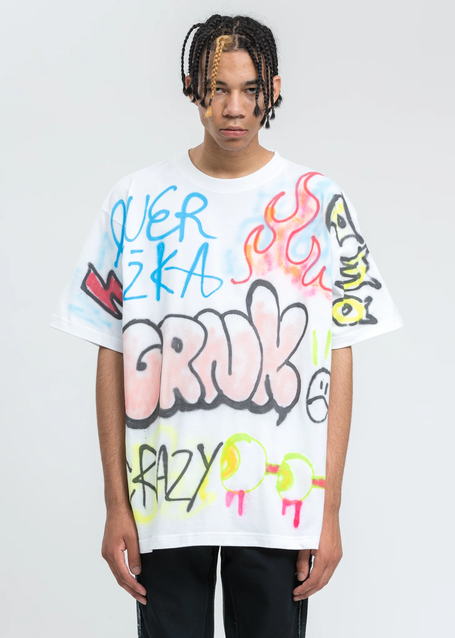 White Paint T-Shirt  (Text Graphic)