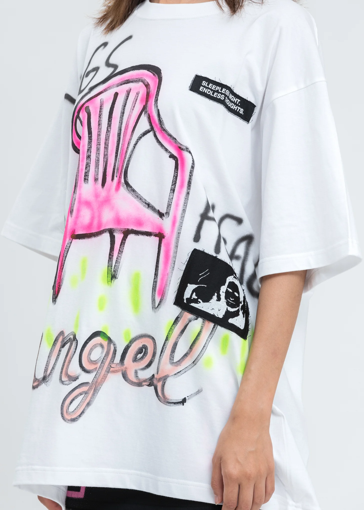 White Paint T-Shirt (Pink Chair) - Image 2
