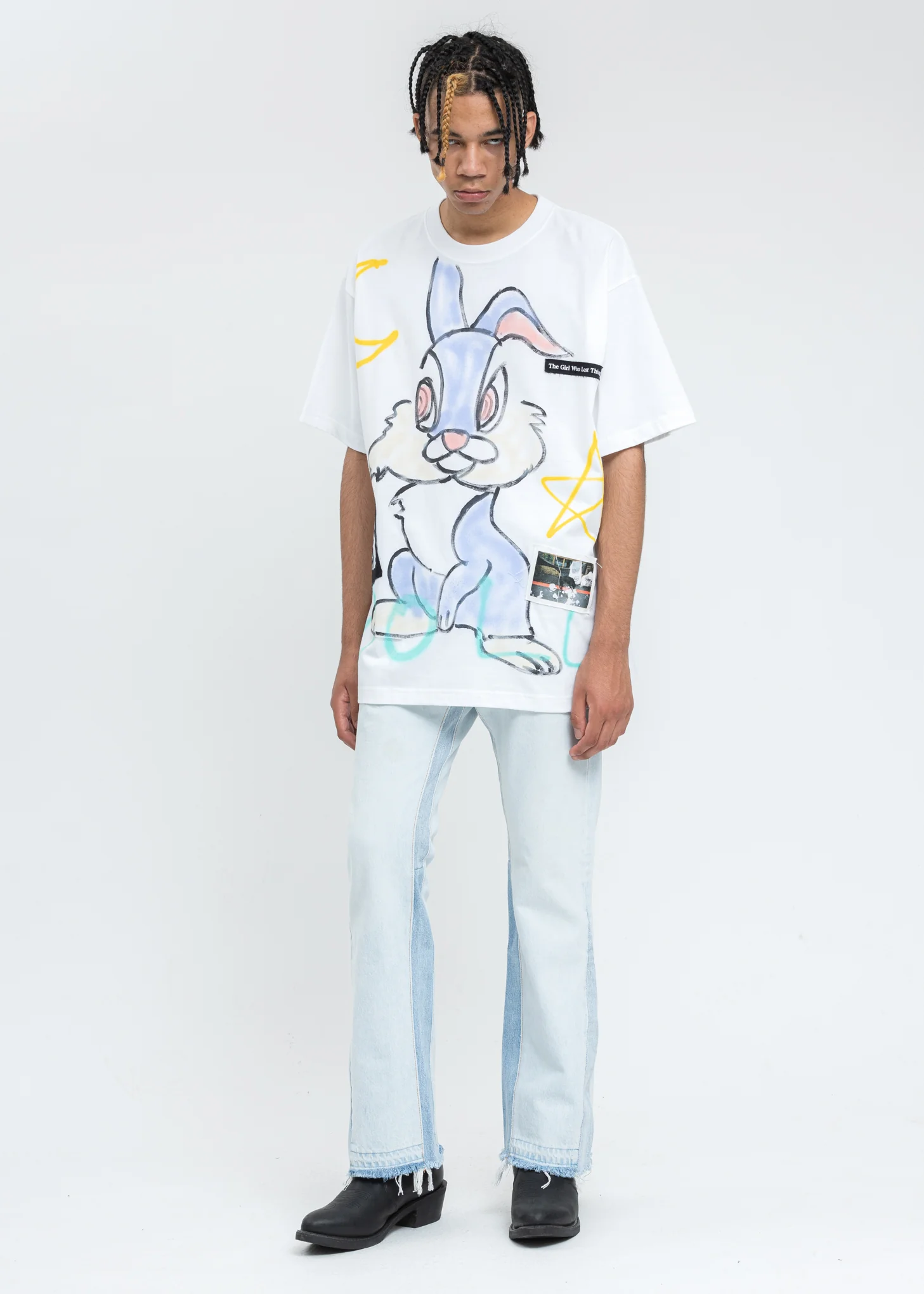 White Paint T-Shirt (Bunny) - Image 5