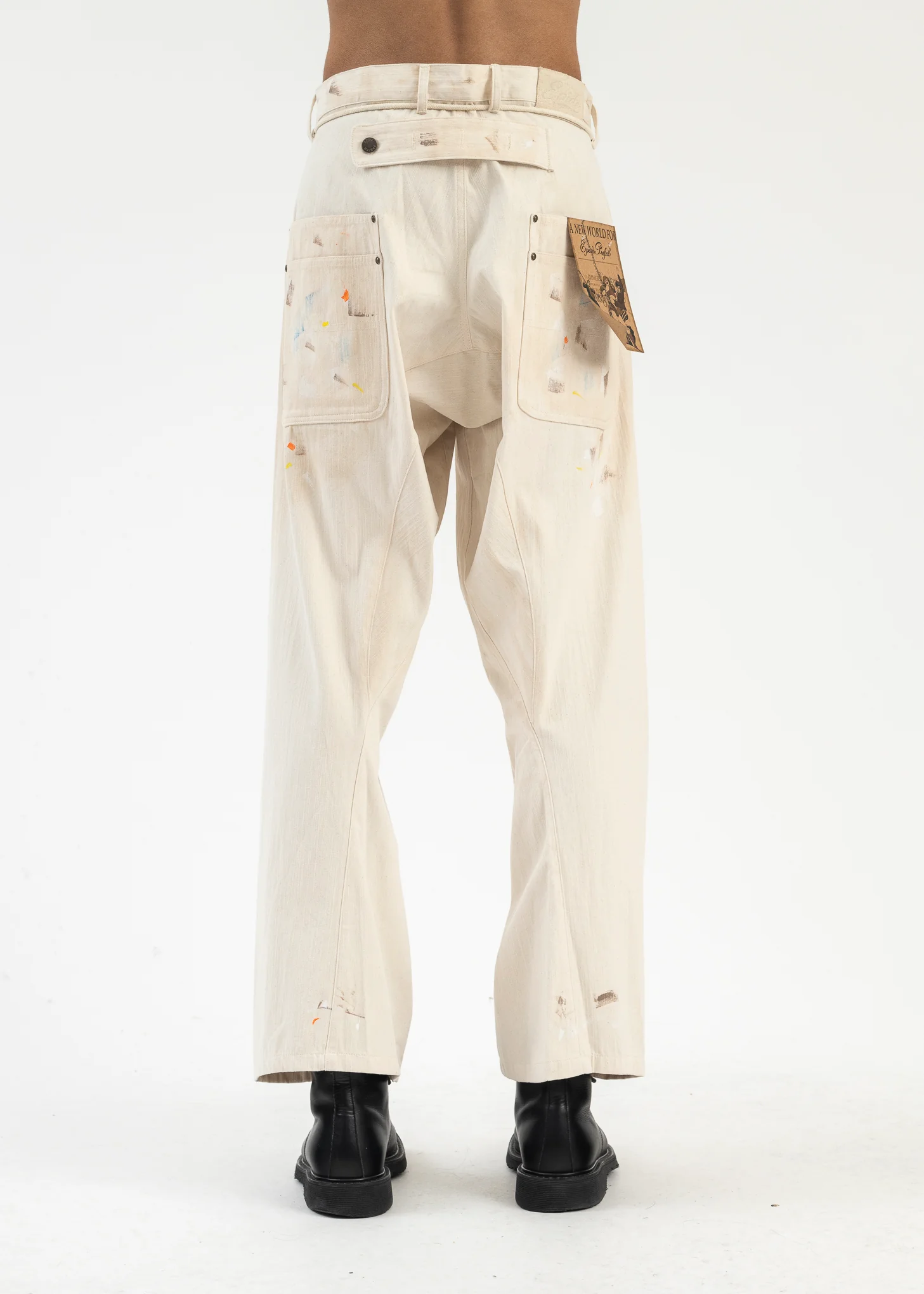 WHITE PAINTING PANTS - Image 2