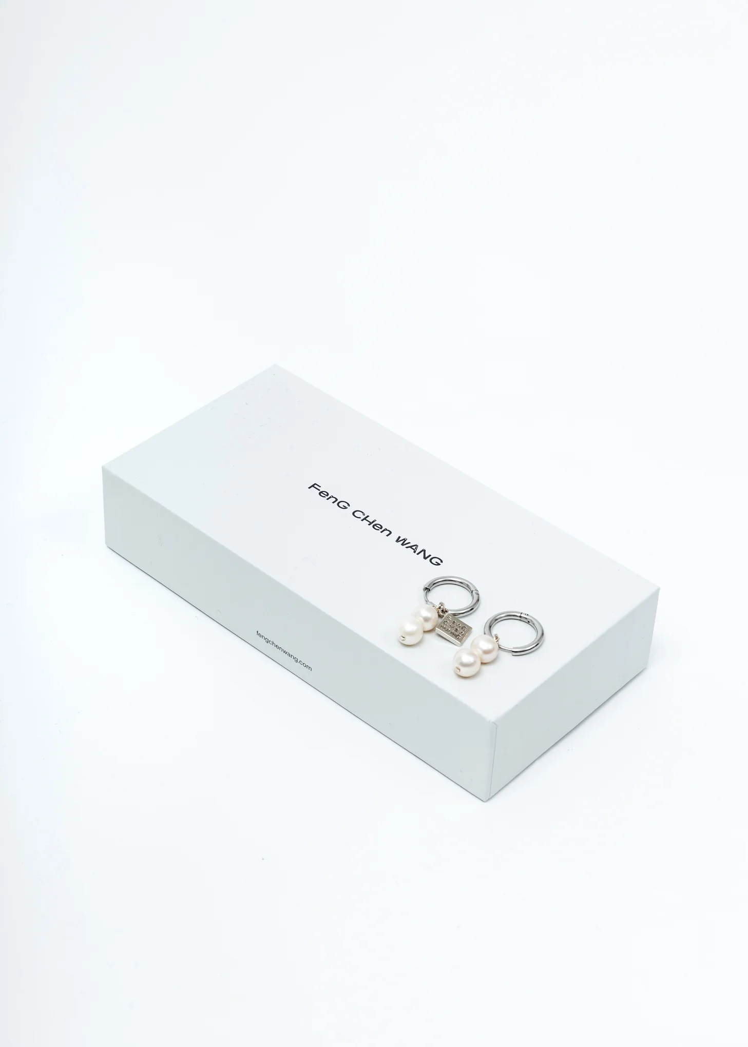 White Pearl Earrings (Pair) - Image 3