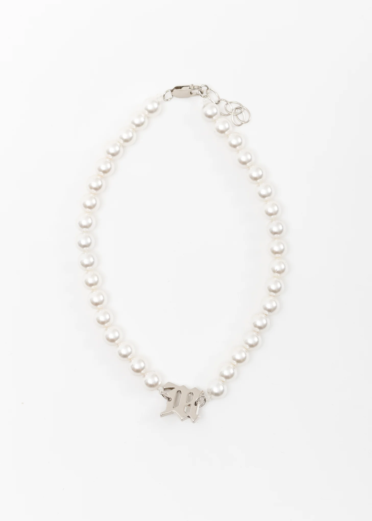 White Pearl Elastic Chocker