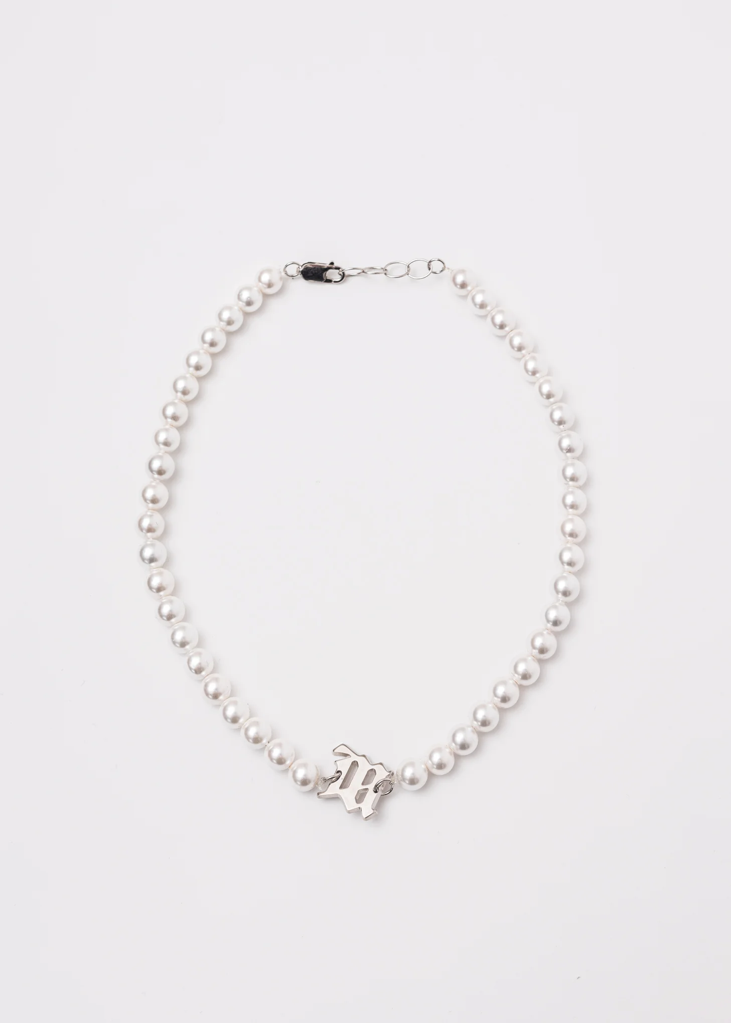 White Pearl Elastic Choker