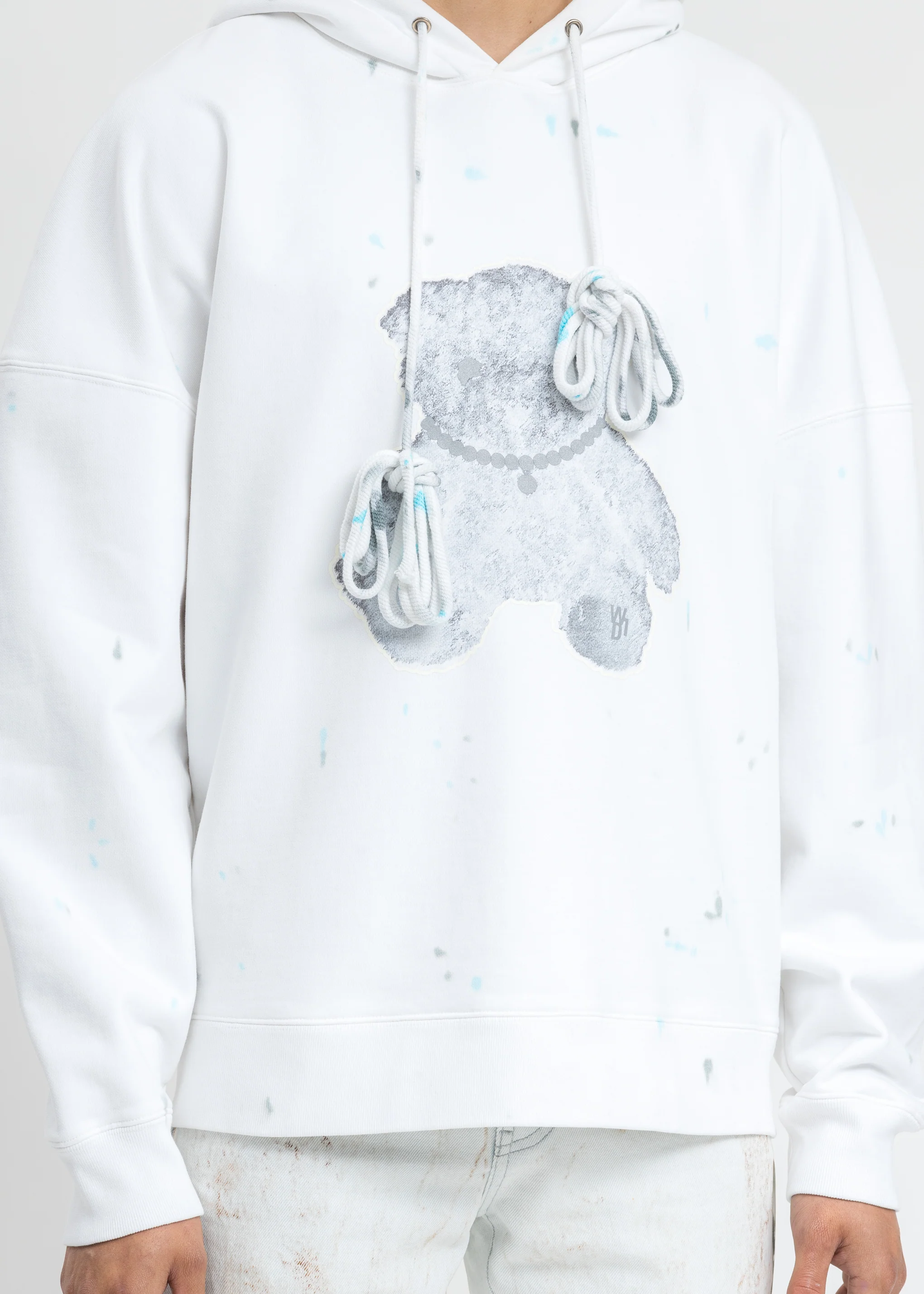 White Pearl Necklace Teddy Hoodie (Reflect) - Image 6