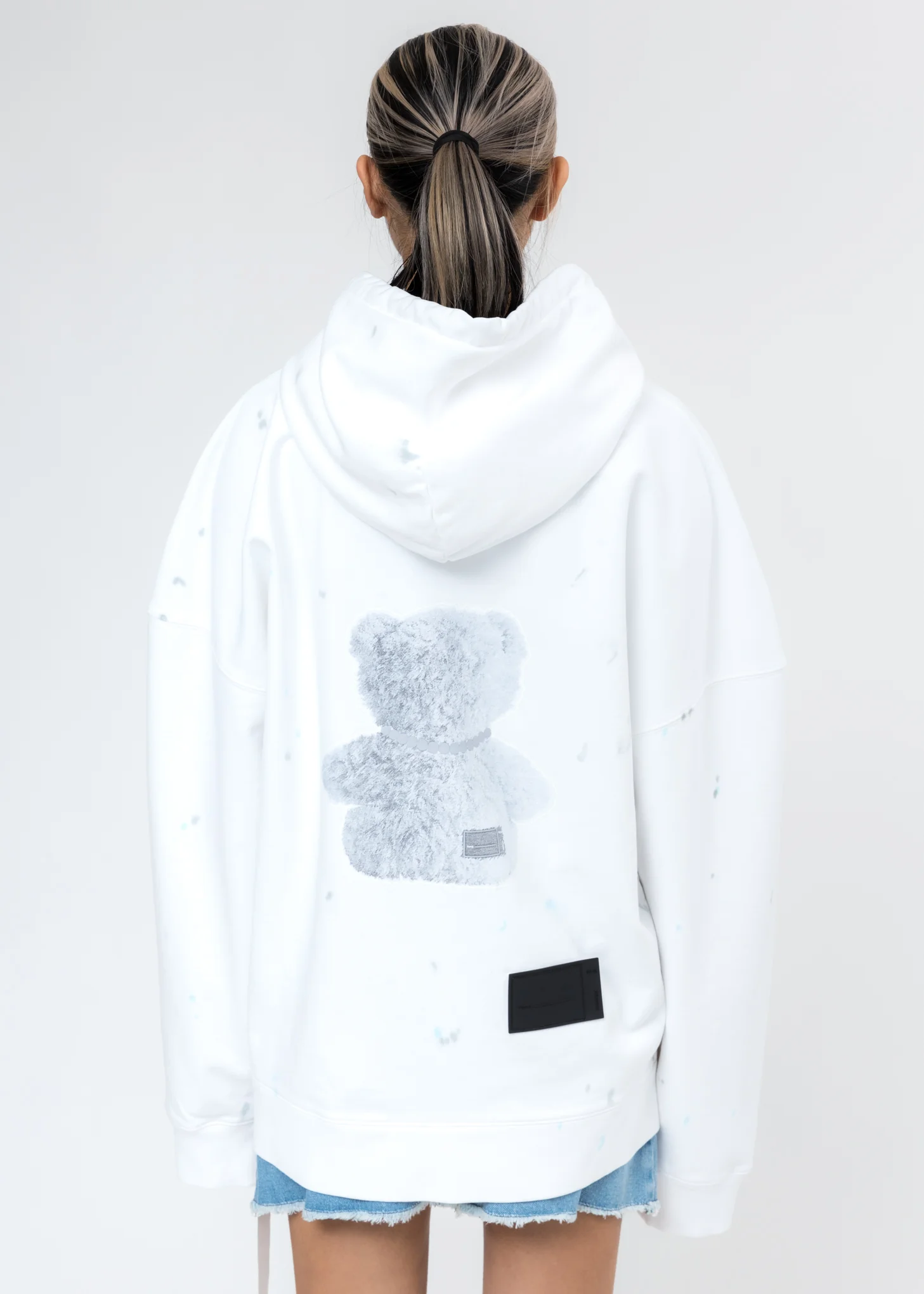 White Pearl Necklace Teddy Hoodie (Reflect) - Image 5