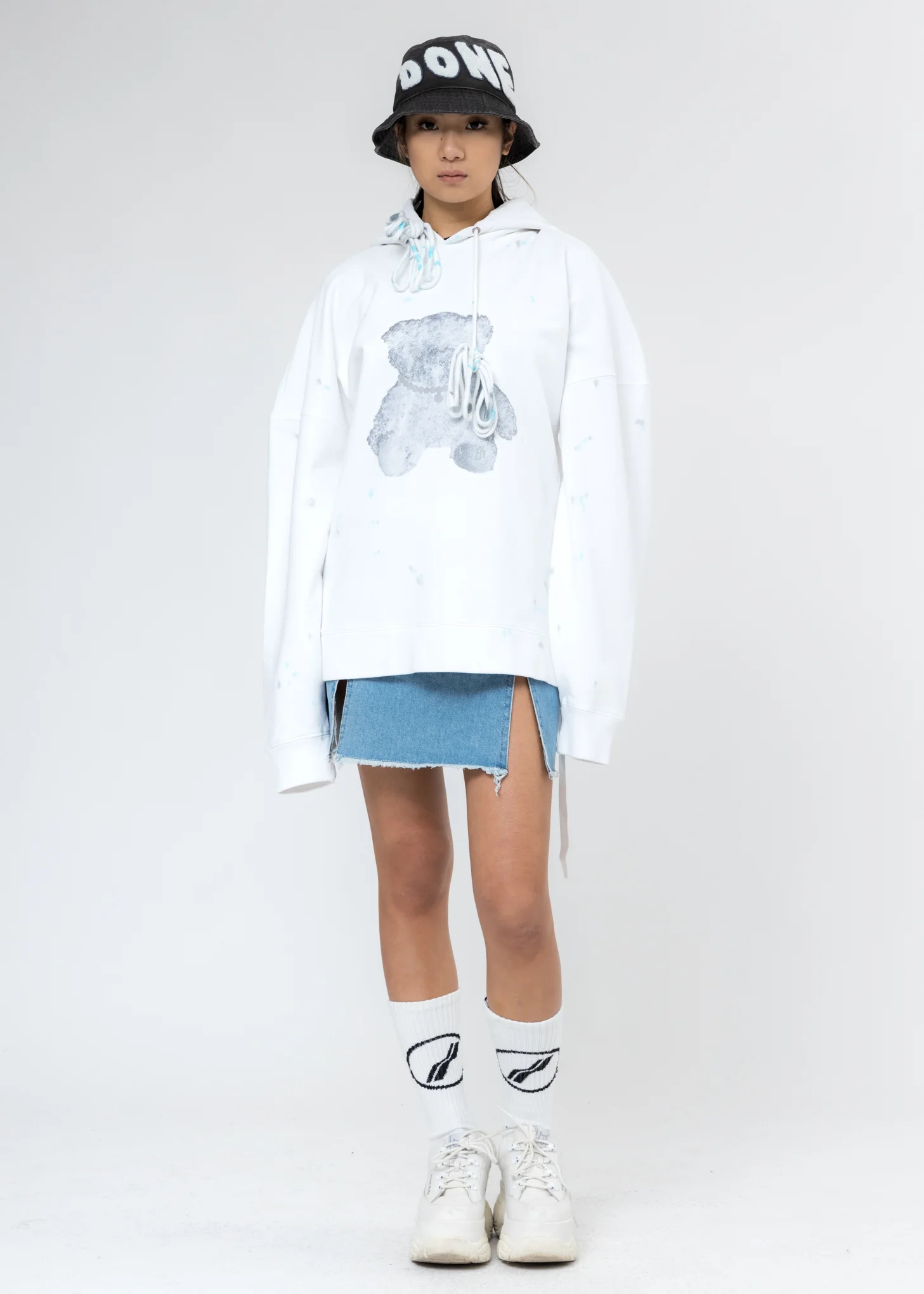 White Pearl Necklace Teddy Hoodie (Reflect) - Image 7