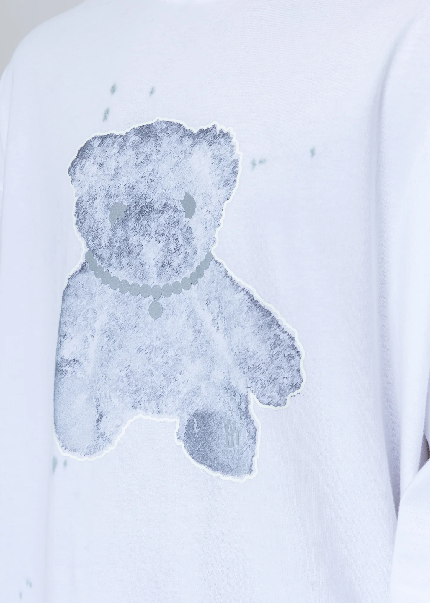 White Pearl Necklace Teddy Long Sleeve (Reflect) - Image 6