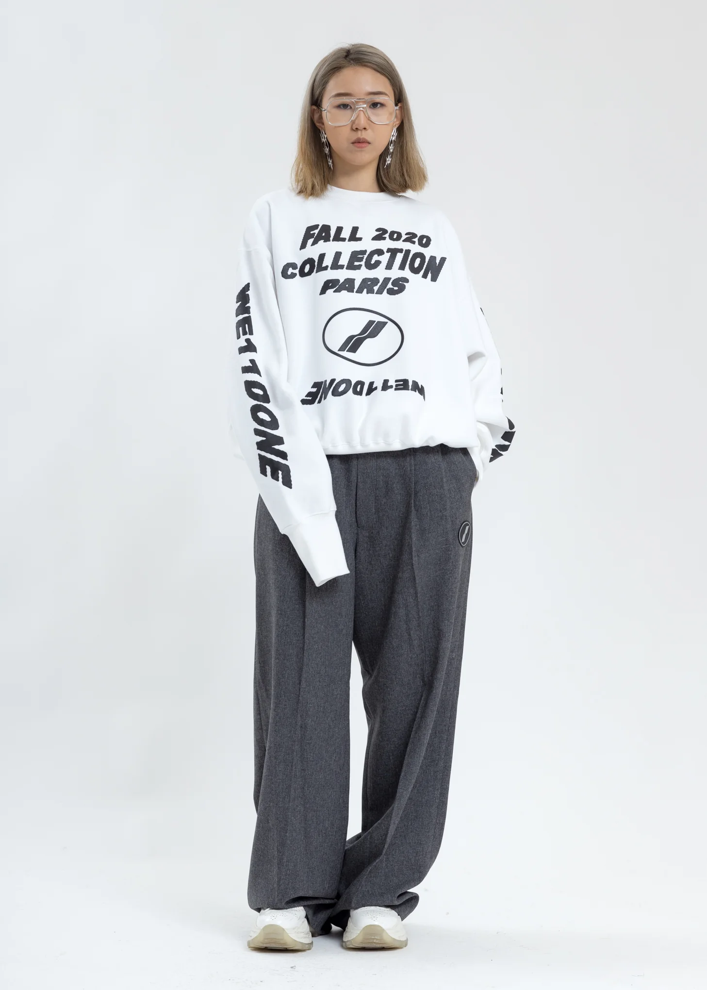 White PF20 Collection Sweater - Image 7