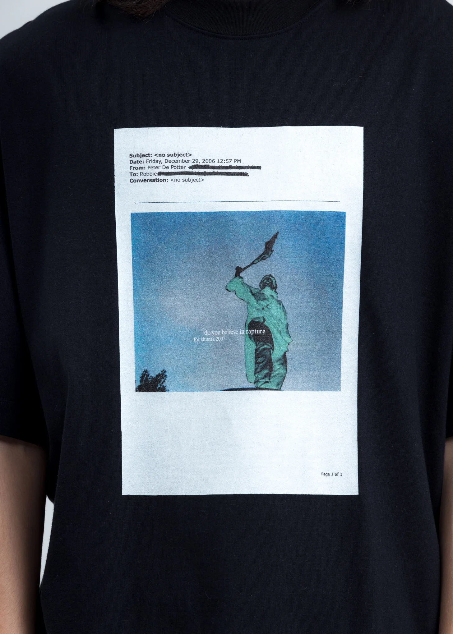 Black Graffiti T-Shirt - Image 2