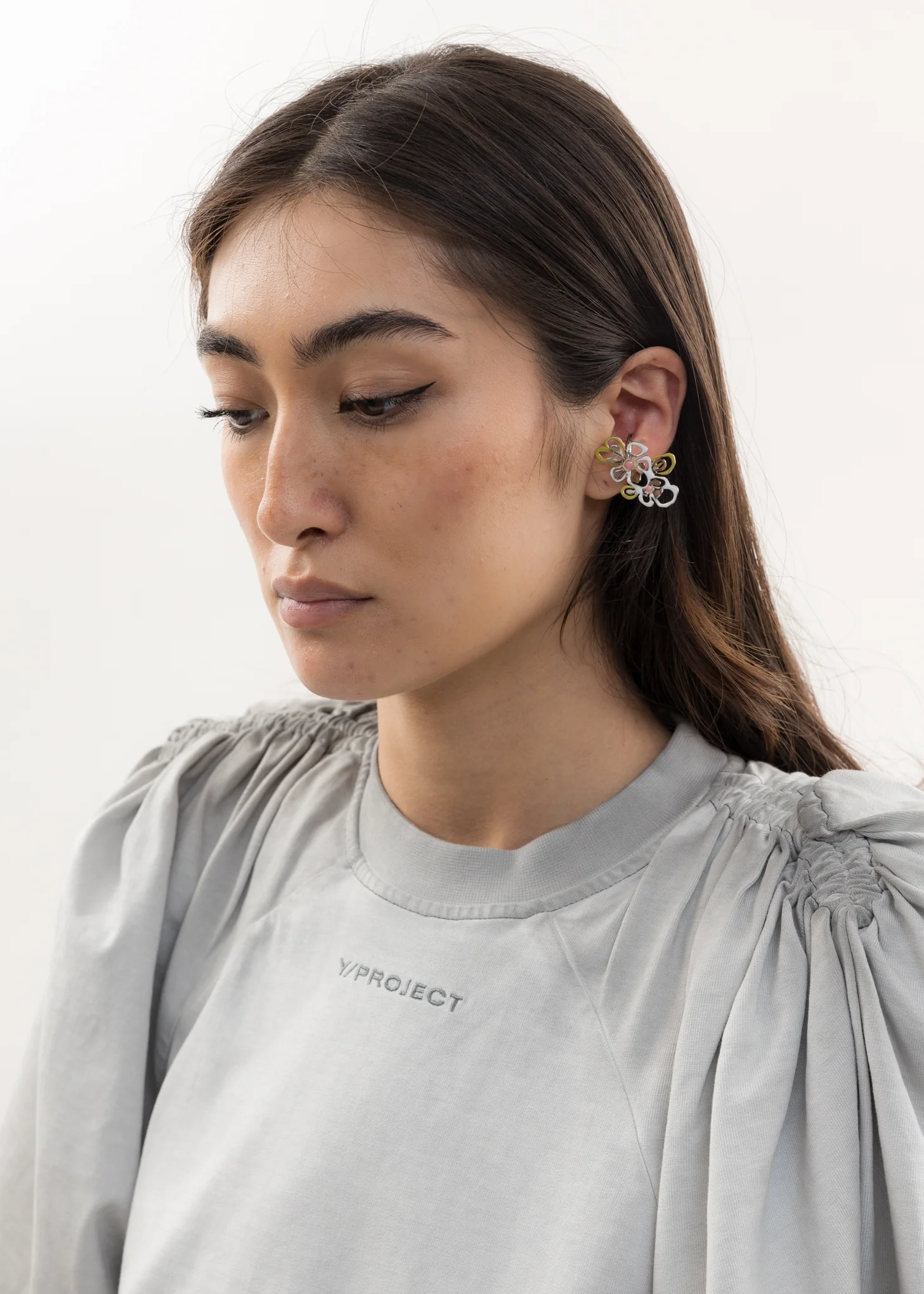 White,Pink and Green SPRING Ear Cuff - Image 2