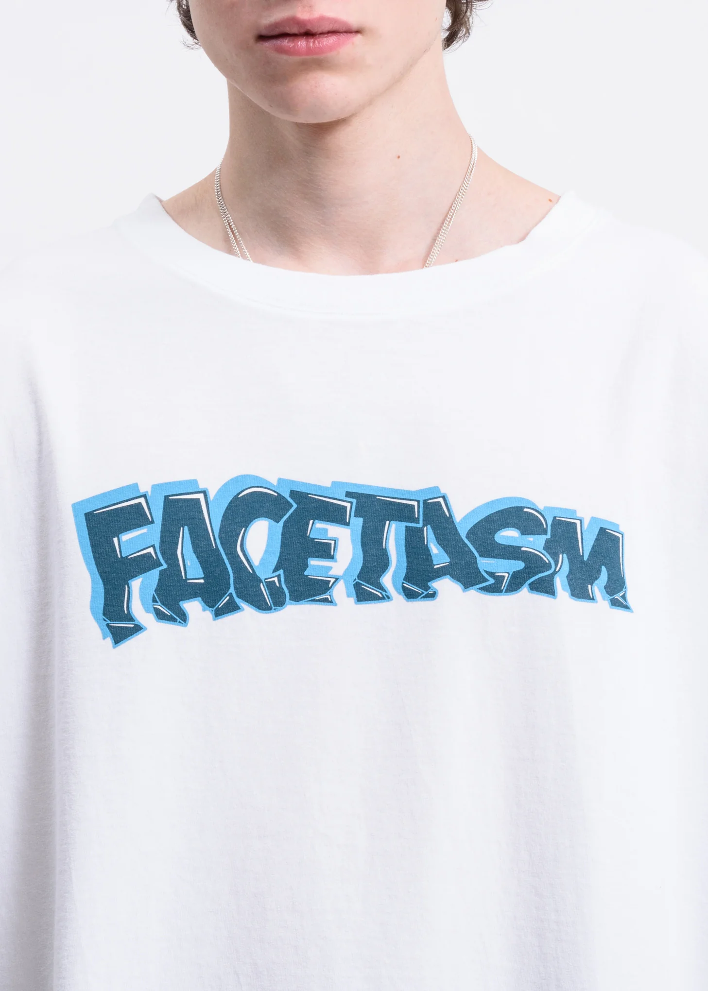 White Graffiti Logo T-shirt - Image 2