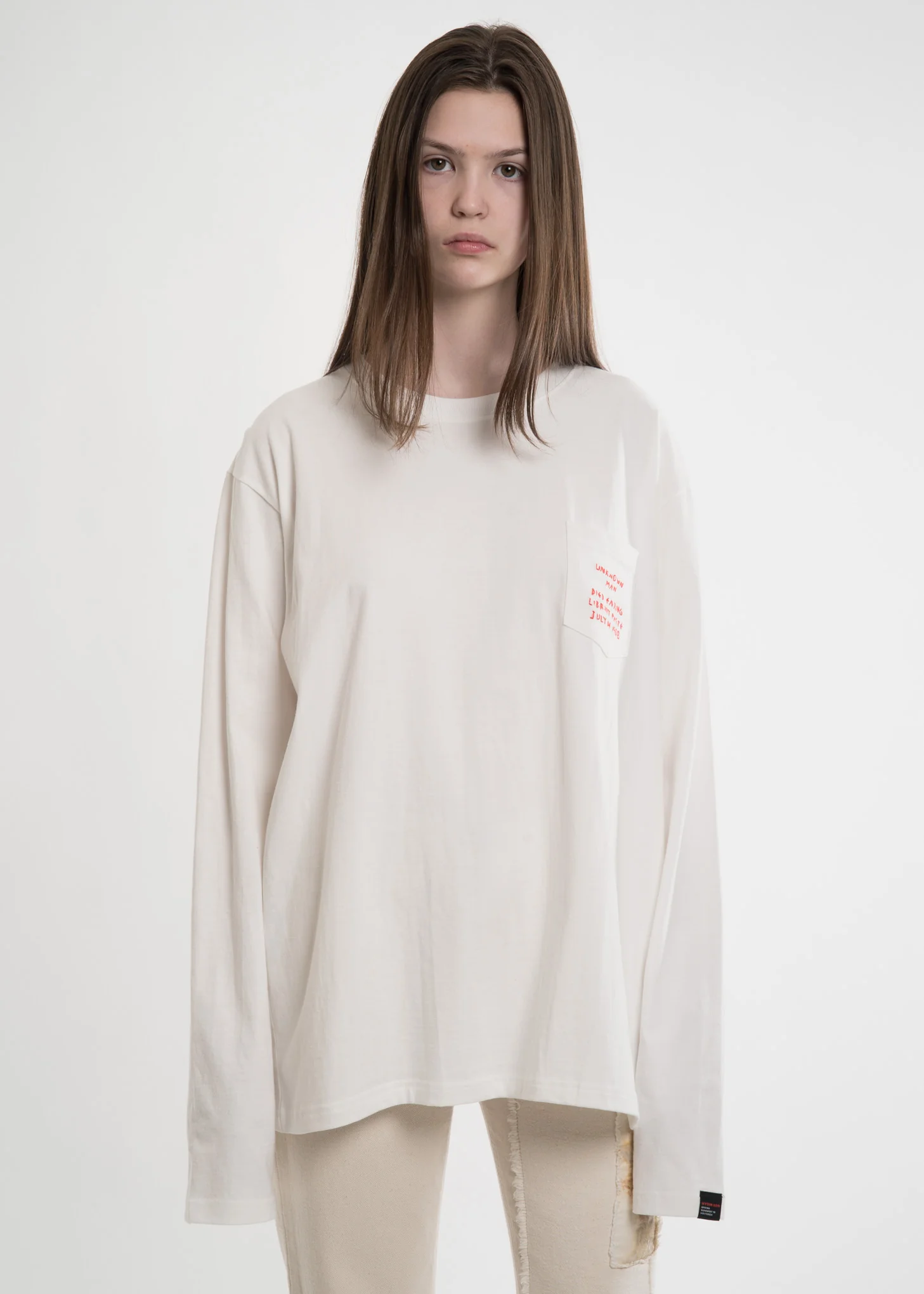 White Pocket Detail Shirt