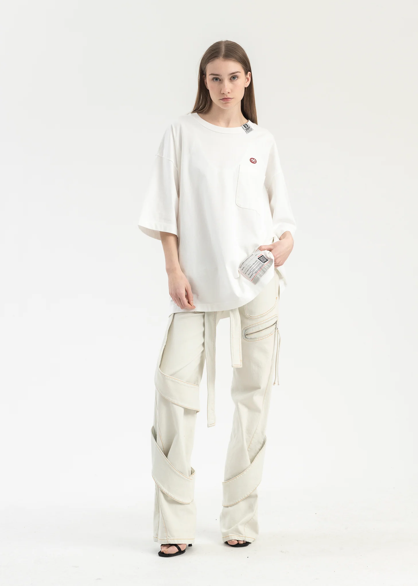 WHITE POCKET TEE - Image 5